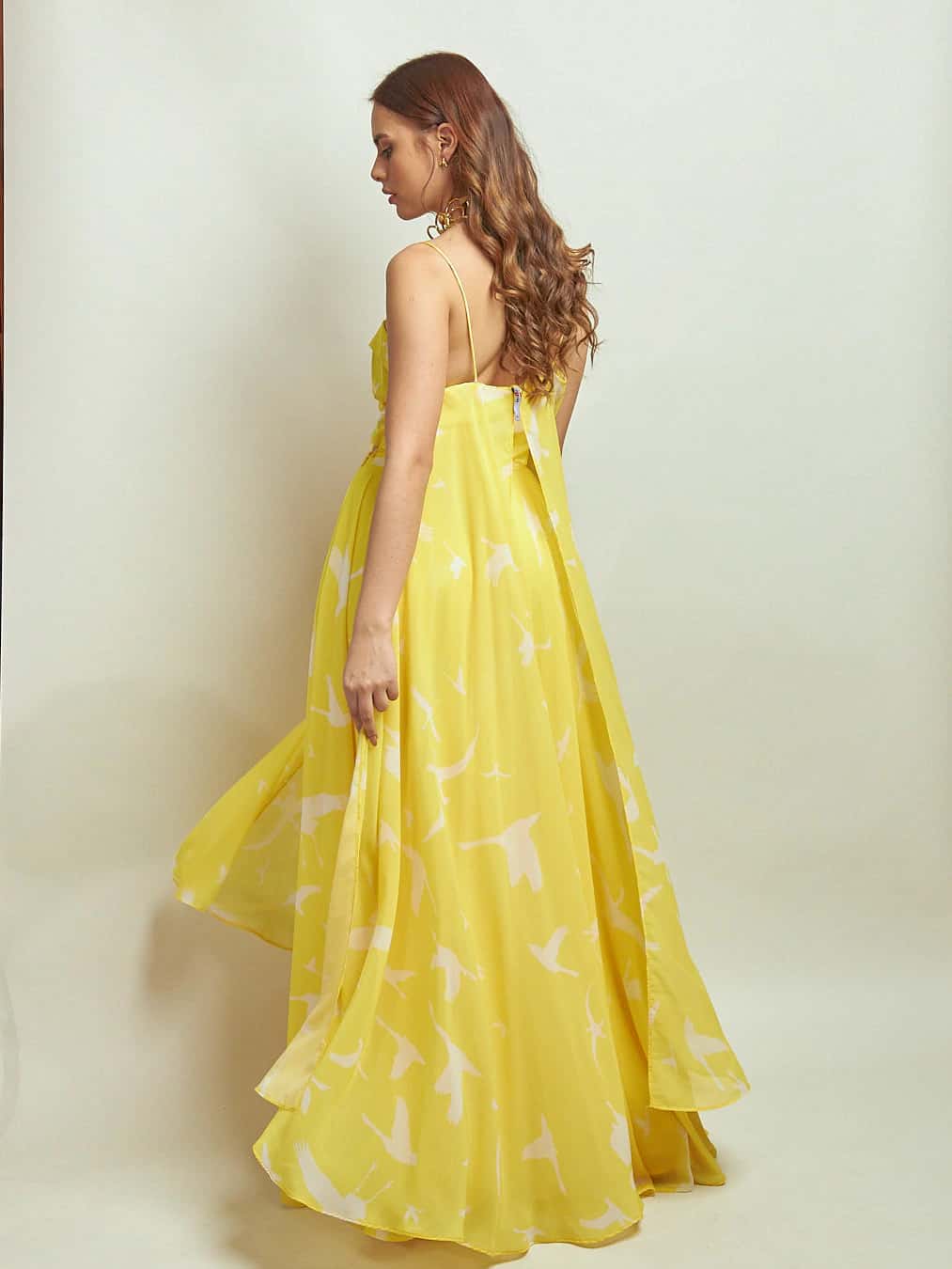 Vestido Gil Gaviotas Amarillas Estampado - miniatura 6