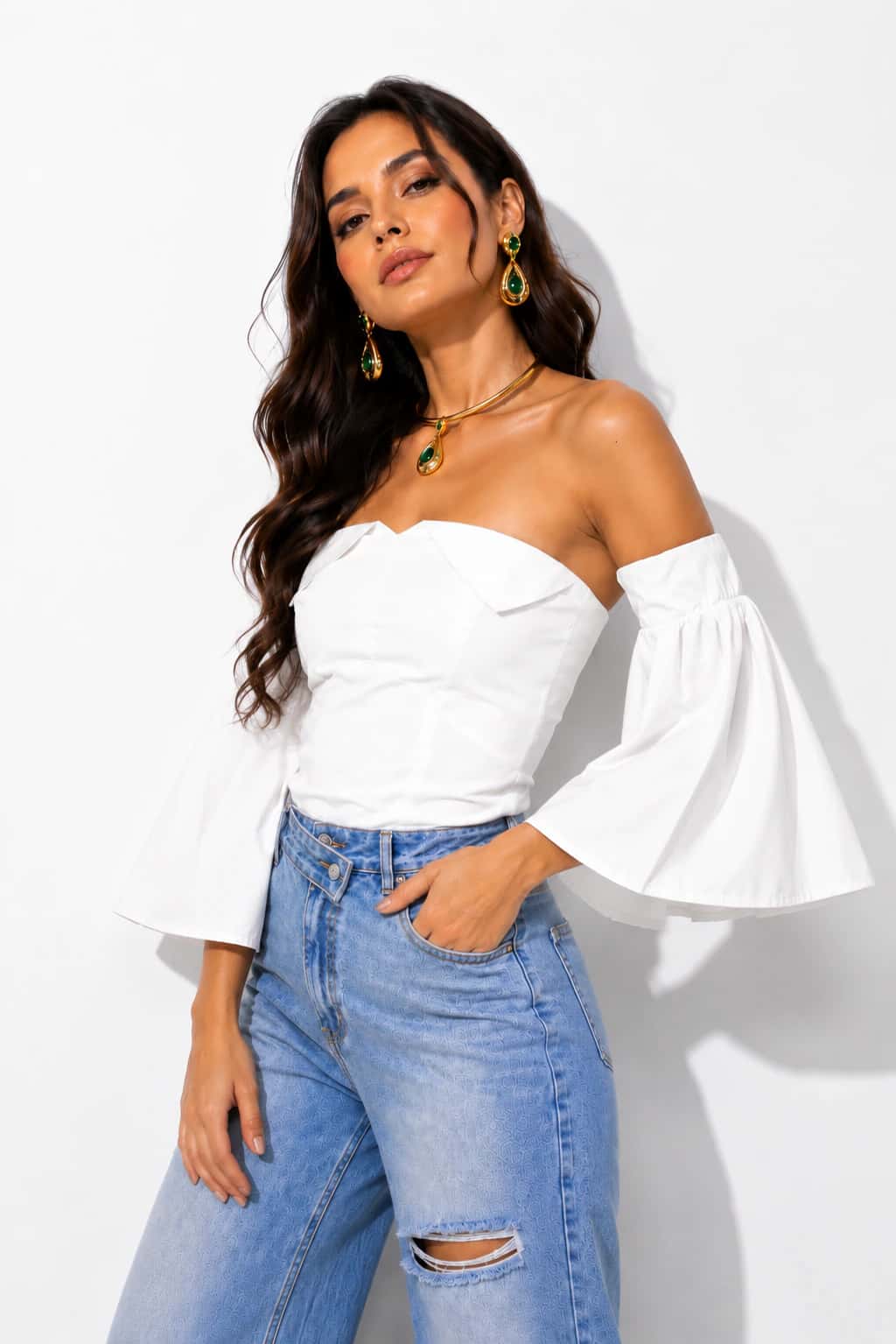 Blusa Agustina Blanca