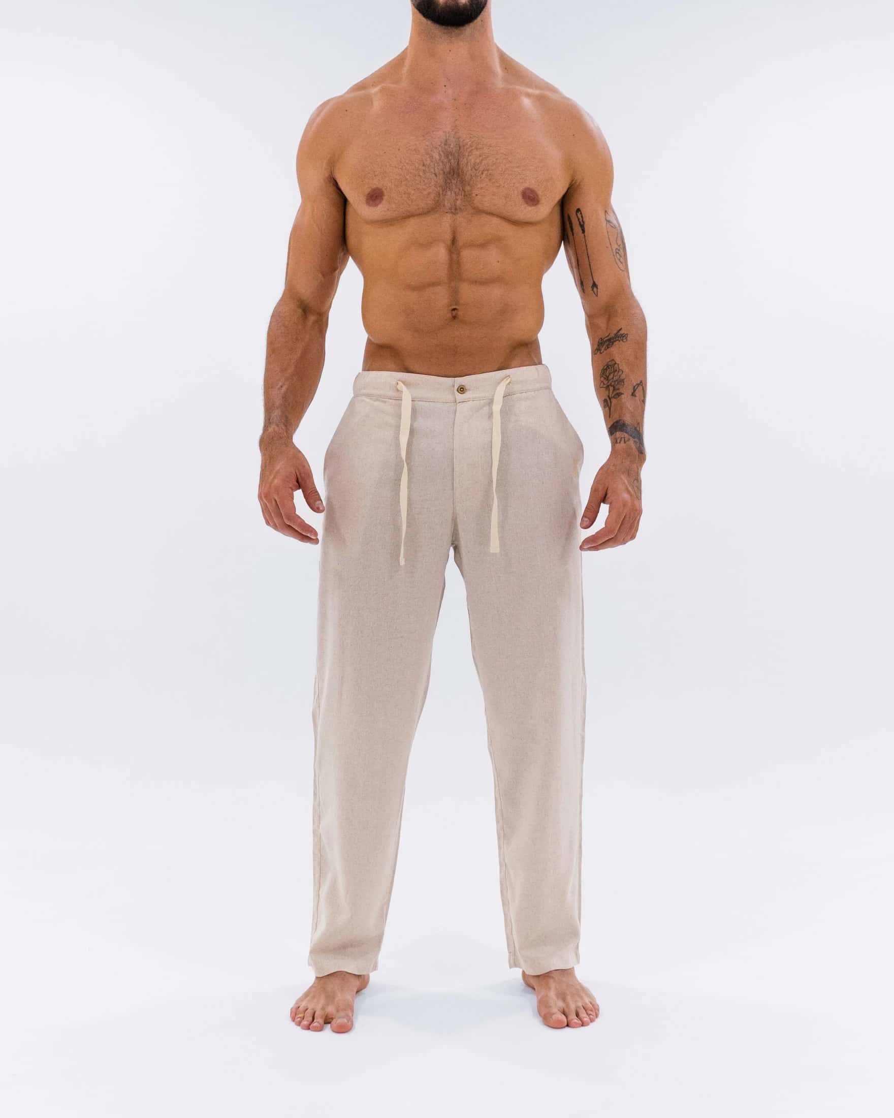 Pantalón Lino Ivory