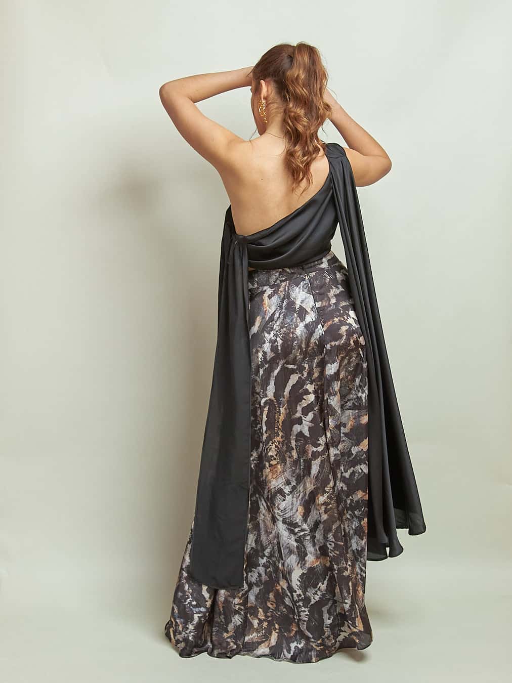 Falda Zeray Feathers Negro - miniatura 3