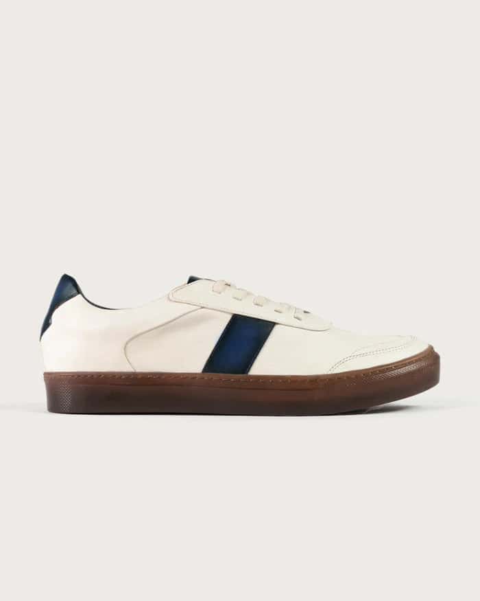 Sneaker Pisa Beige-Azul