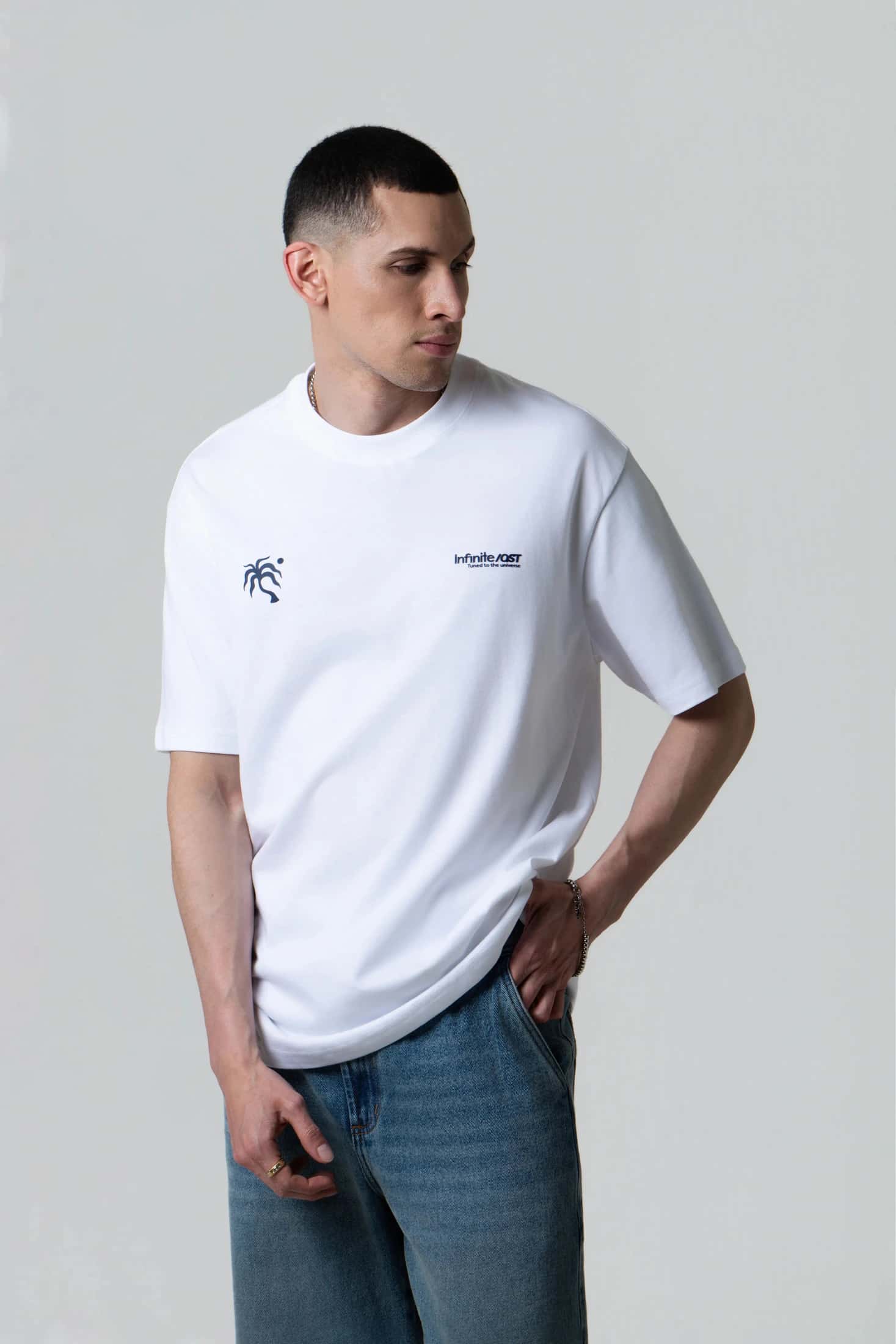 CAMISETA MANGA CORTA COLOR BLANCO BLANCO