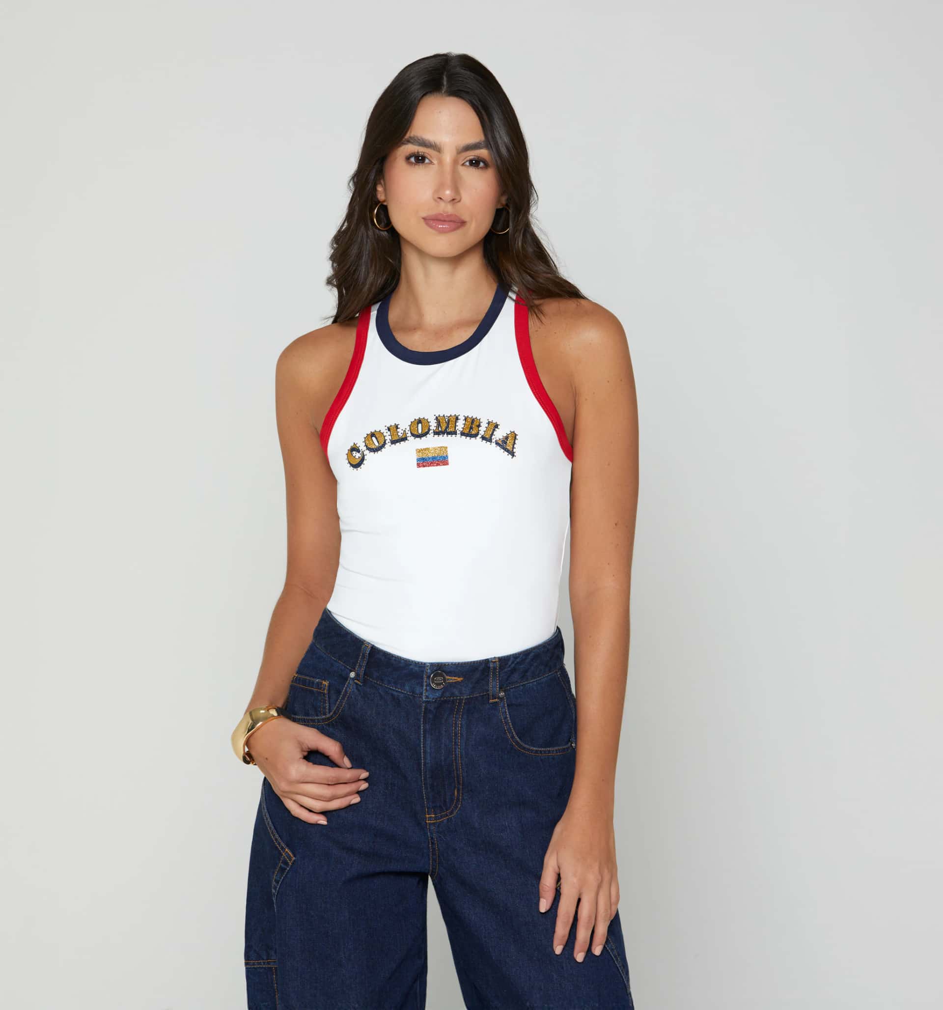 Blusa tipo tank top