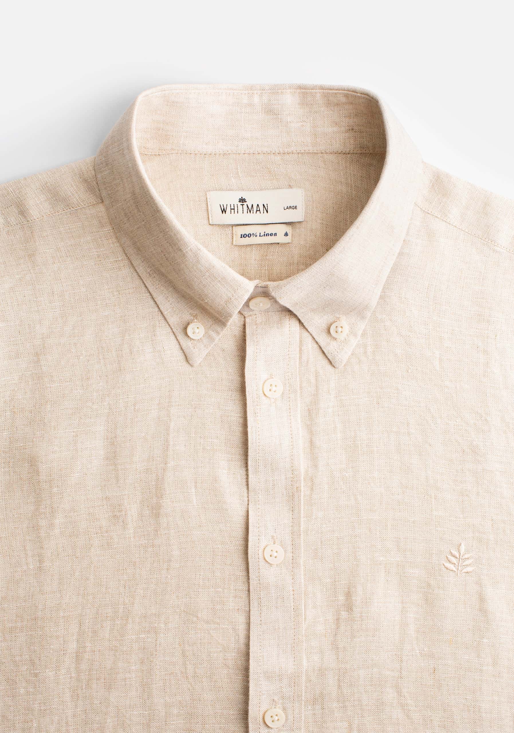 Camisa H CBD Lino L-Atn Avena - miniatura 2