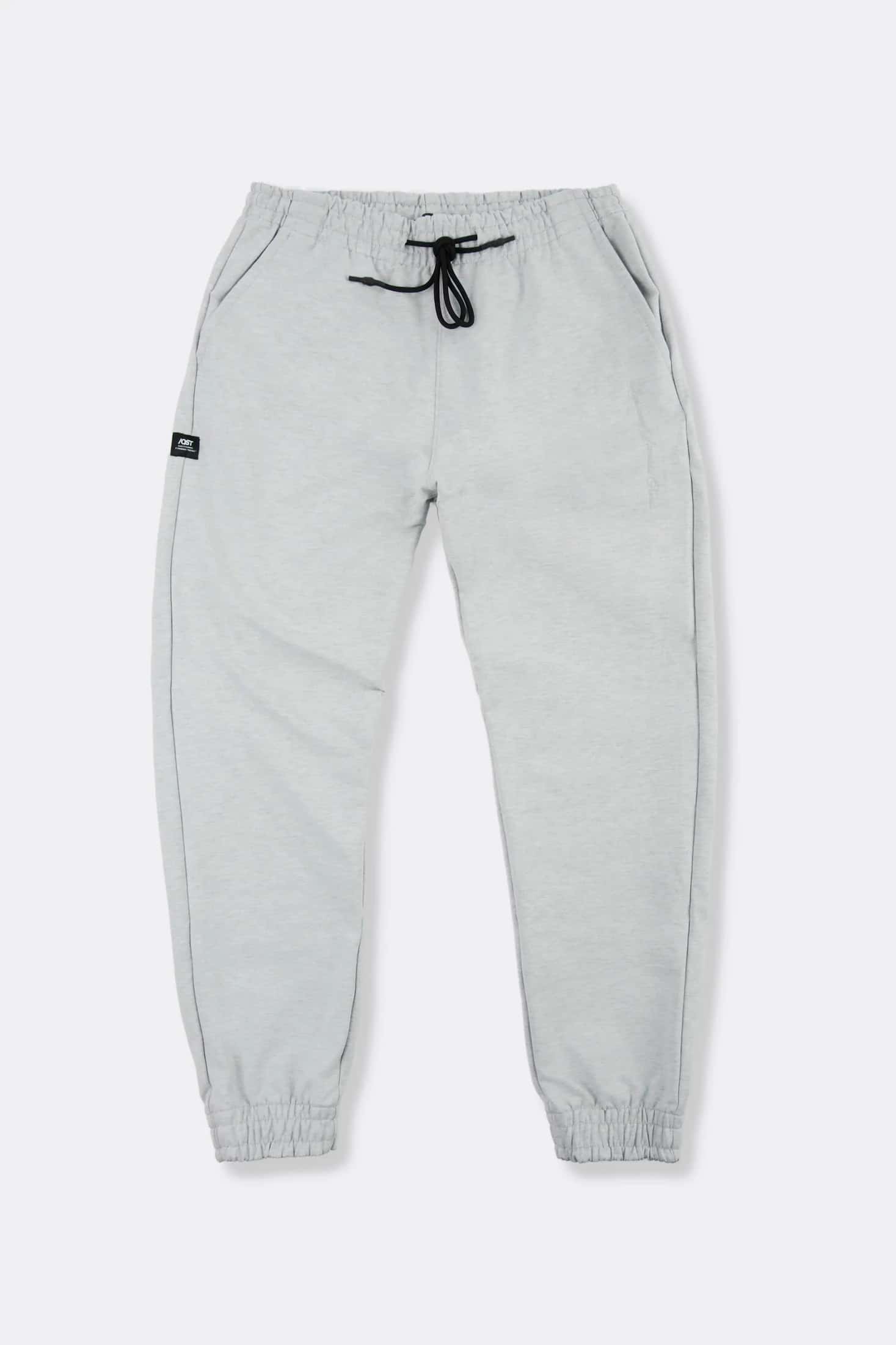 PANTALON JOGG COLOR GRIS JASPE CLARO