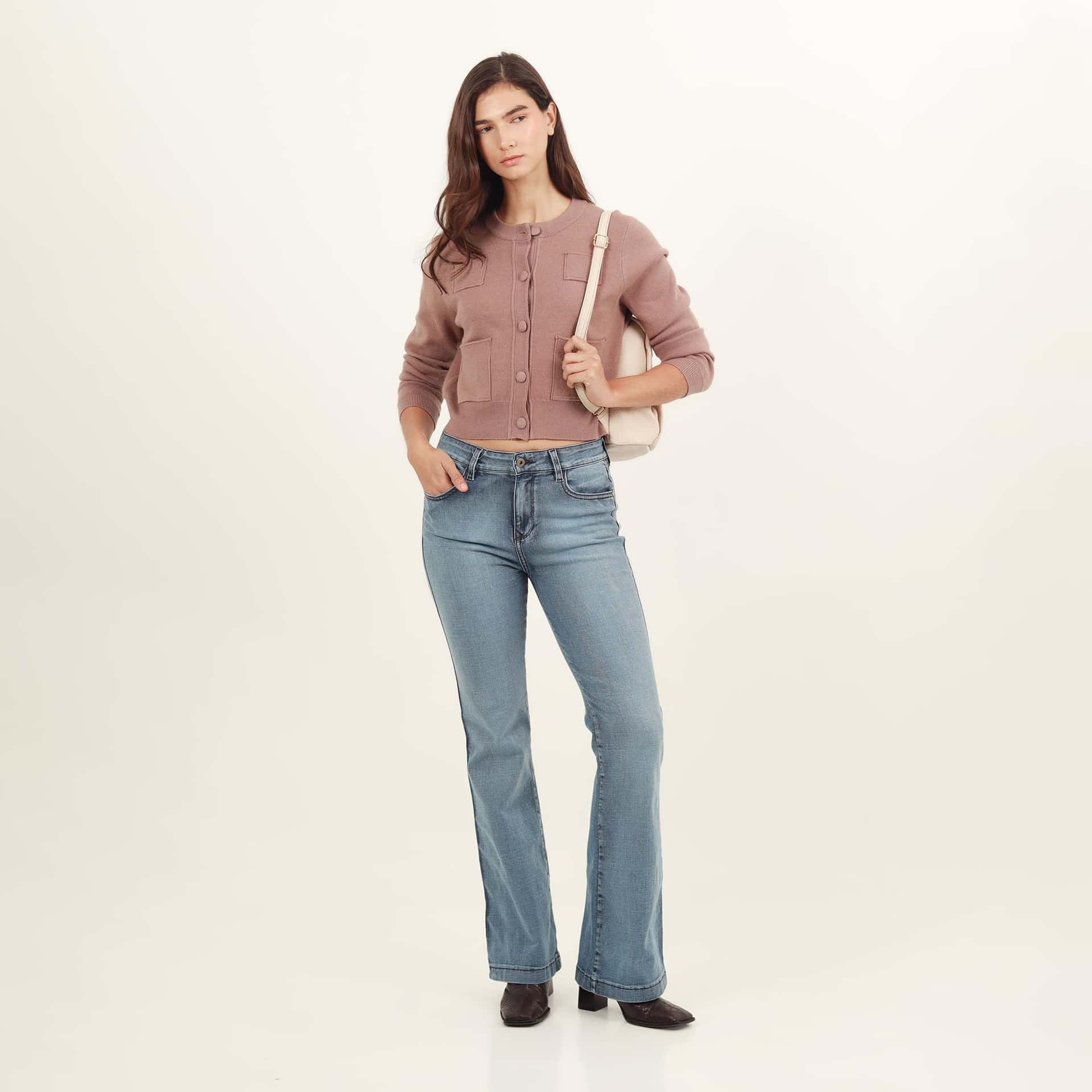 Jean diva bota ancha tiro medio - miniatura 2
