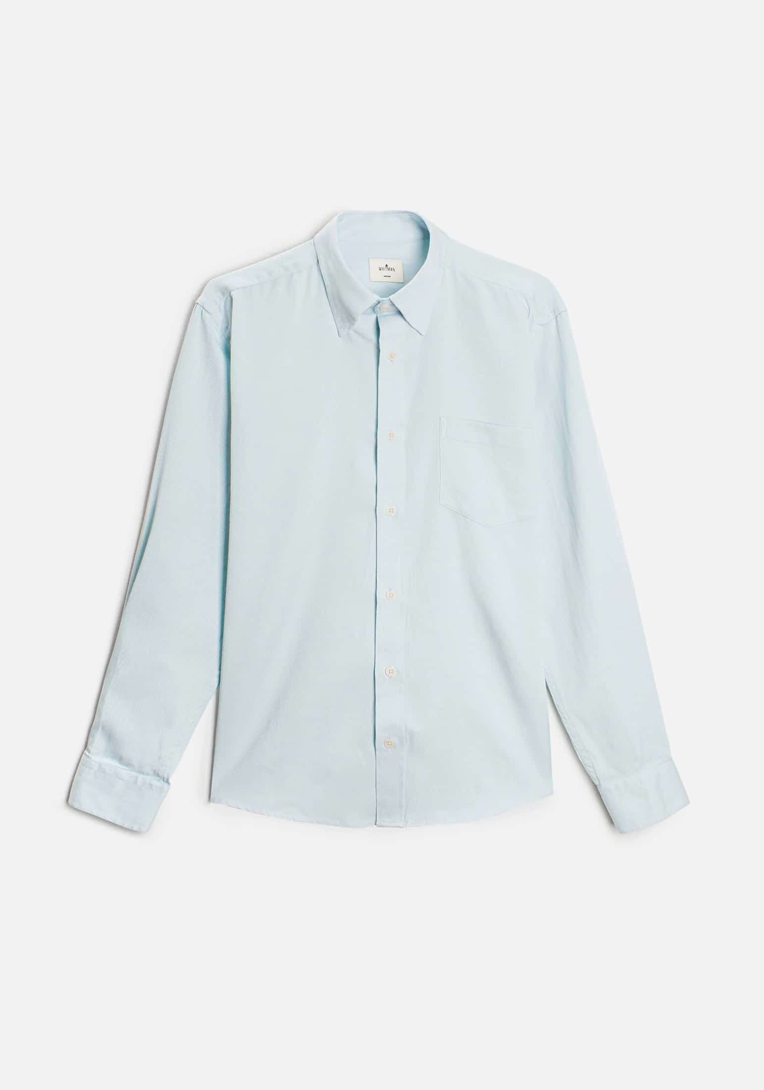 Camisa H CI Hamilton Tencel Azul Claro