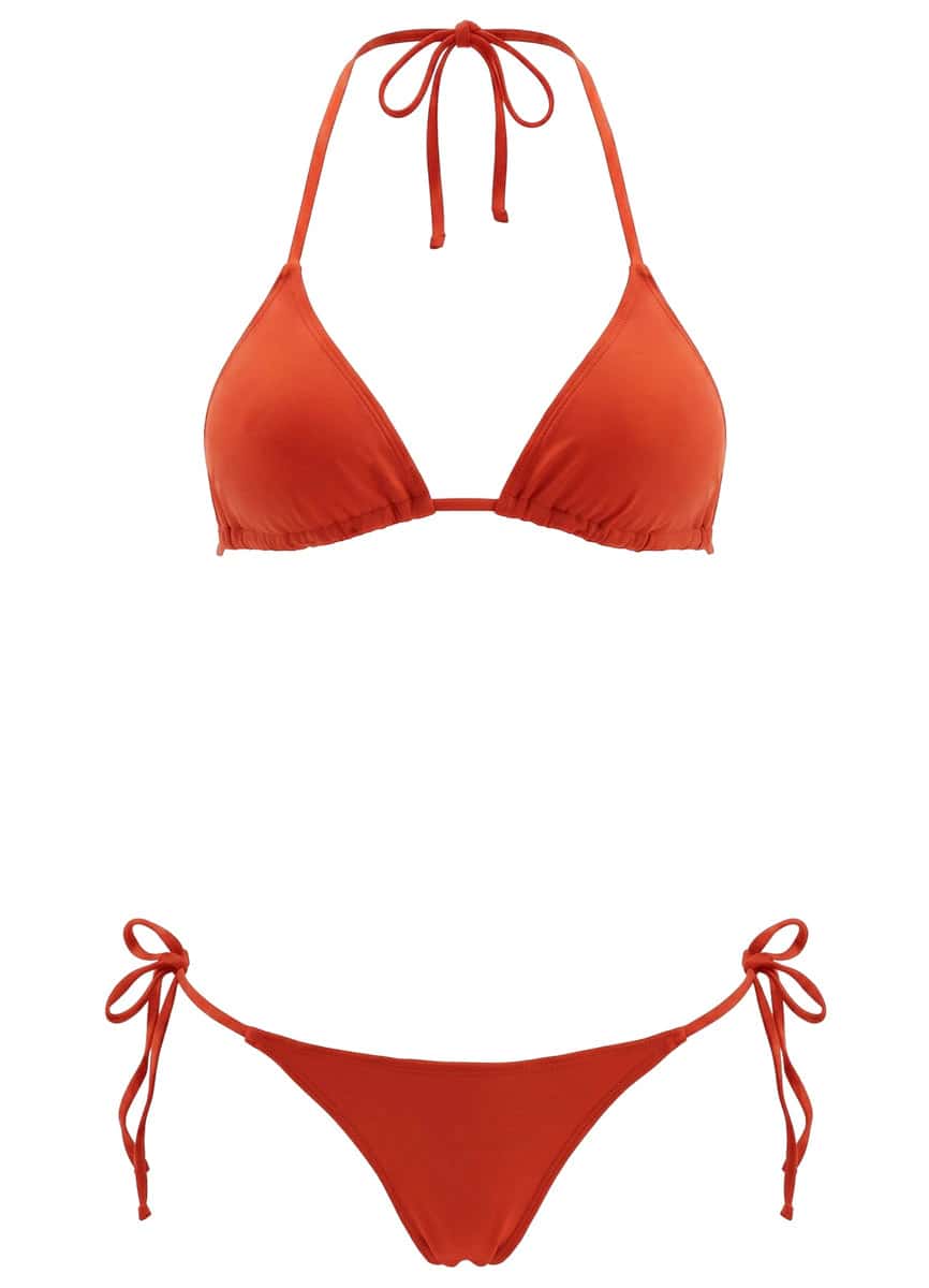 Maaji Red Camelia Sunning Low Rise Tie Side Bikini Bottom - miniatura 5