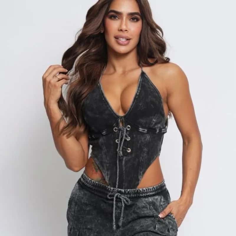 SET CON BODY CORDON GRIS OSCURO