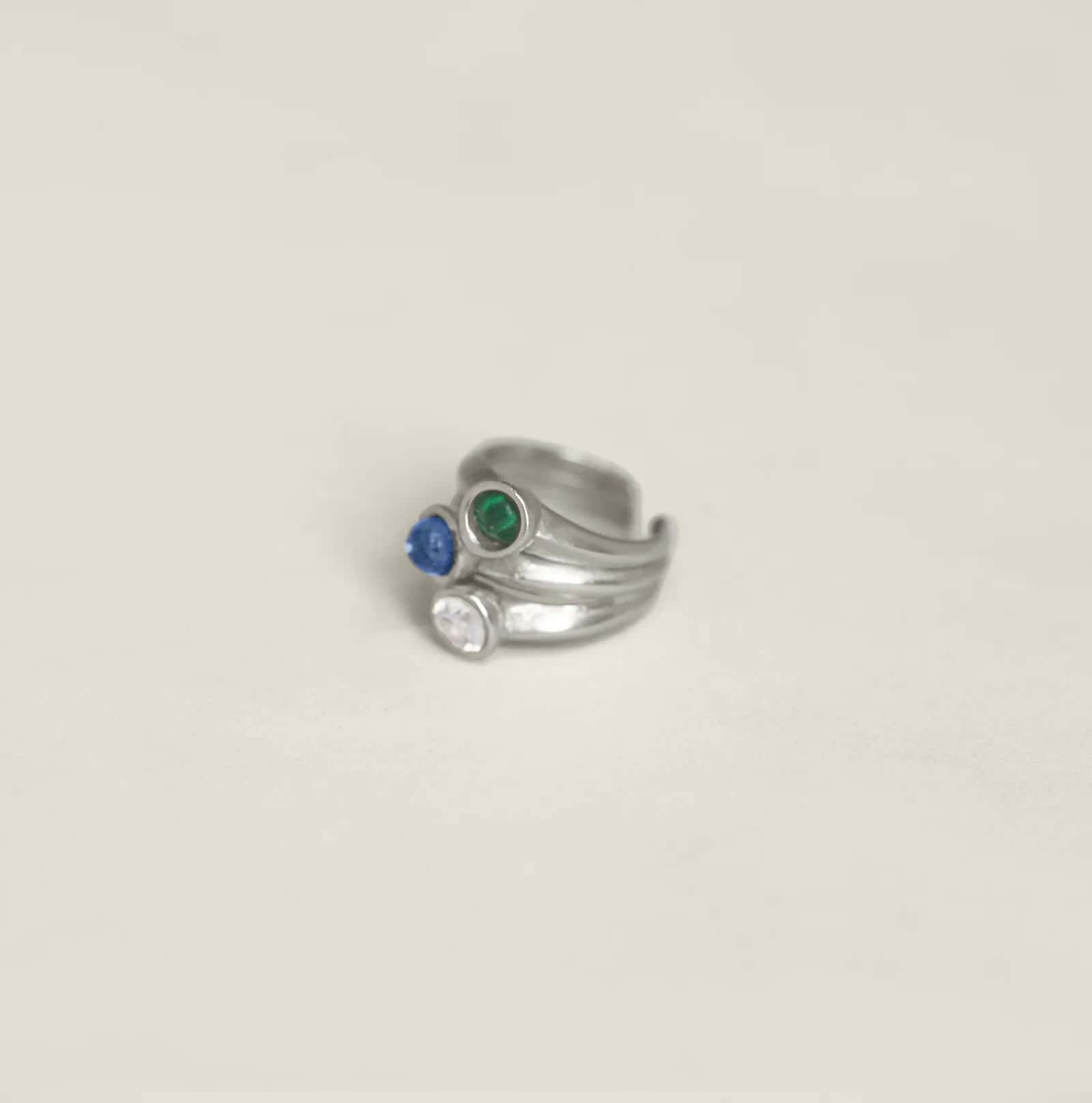 Anya Ear Cuff Ring Silver