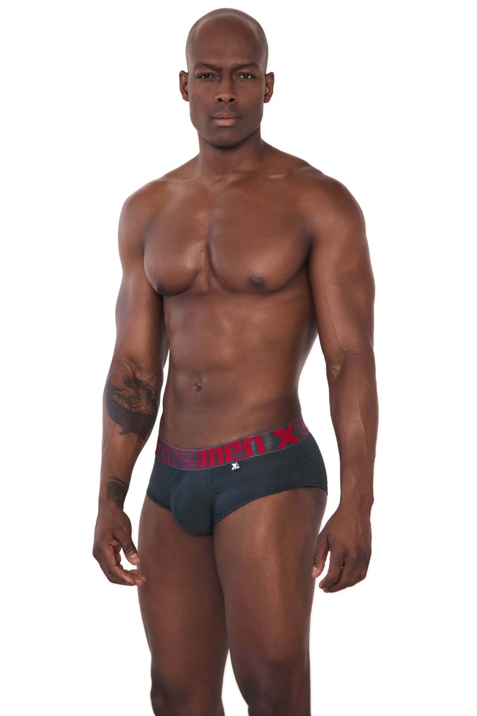 BRIEF CLASICO MICROFIBRA GRIS
