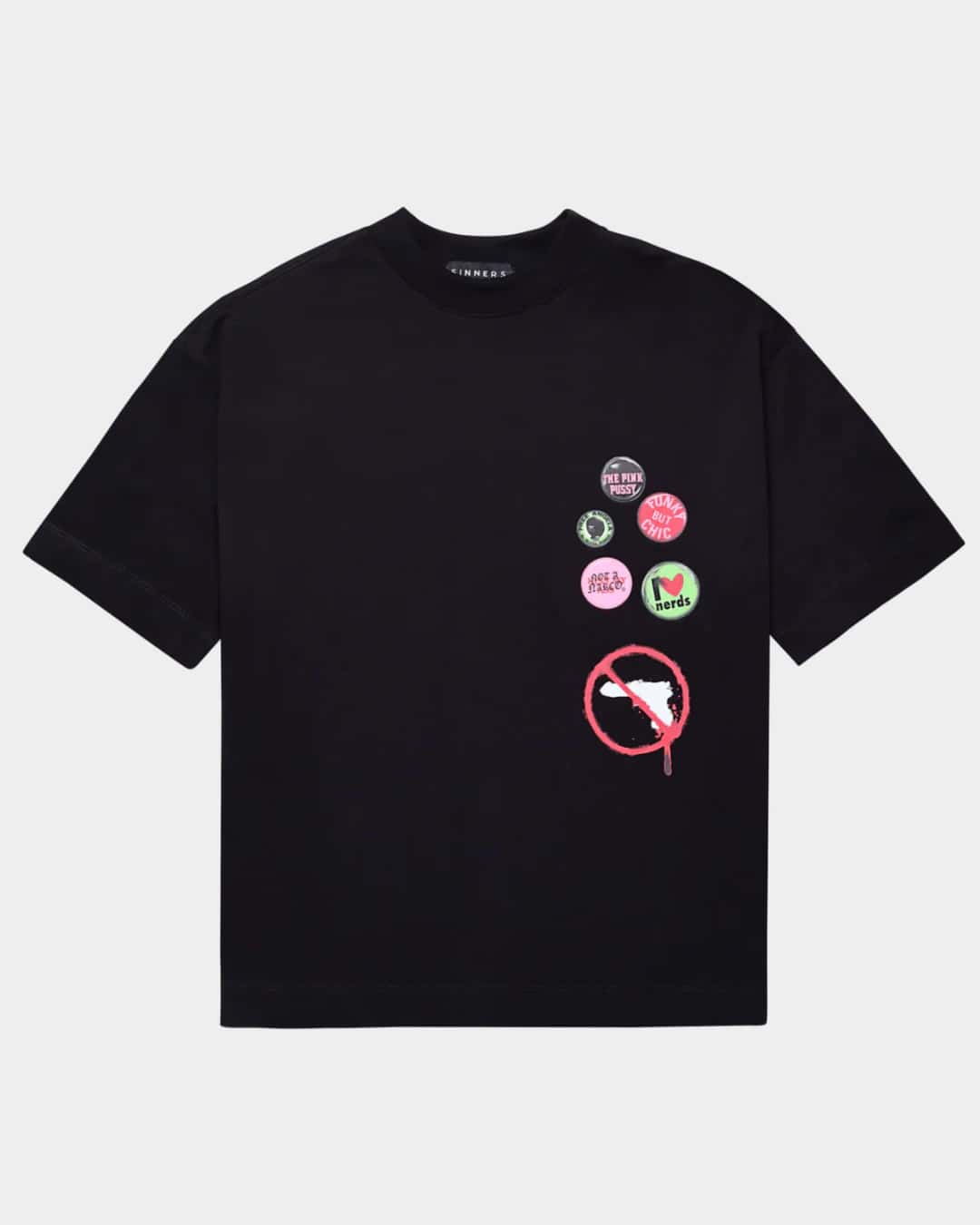 STAMPS BLACK T-SHIRT - miniatura 3