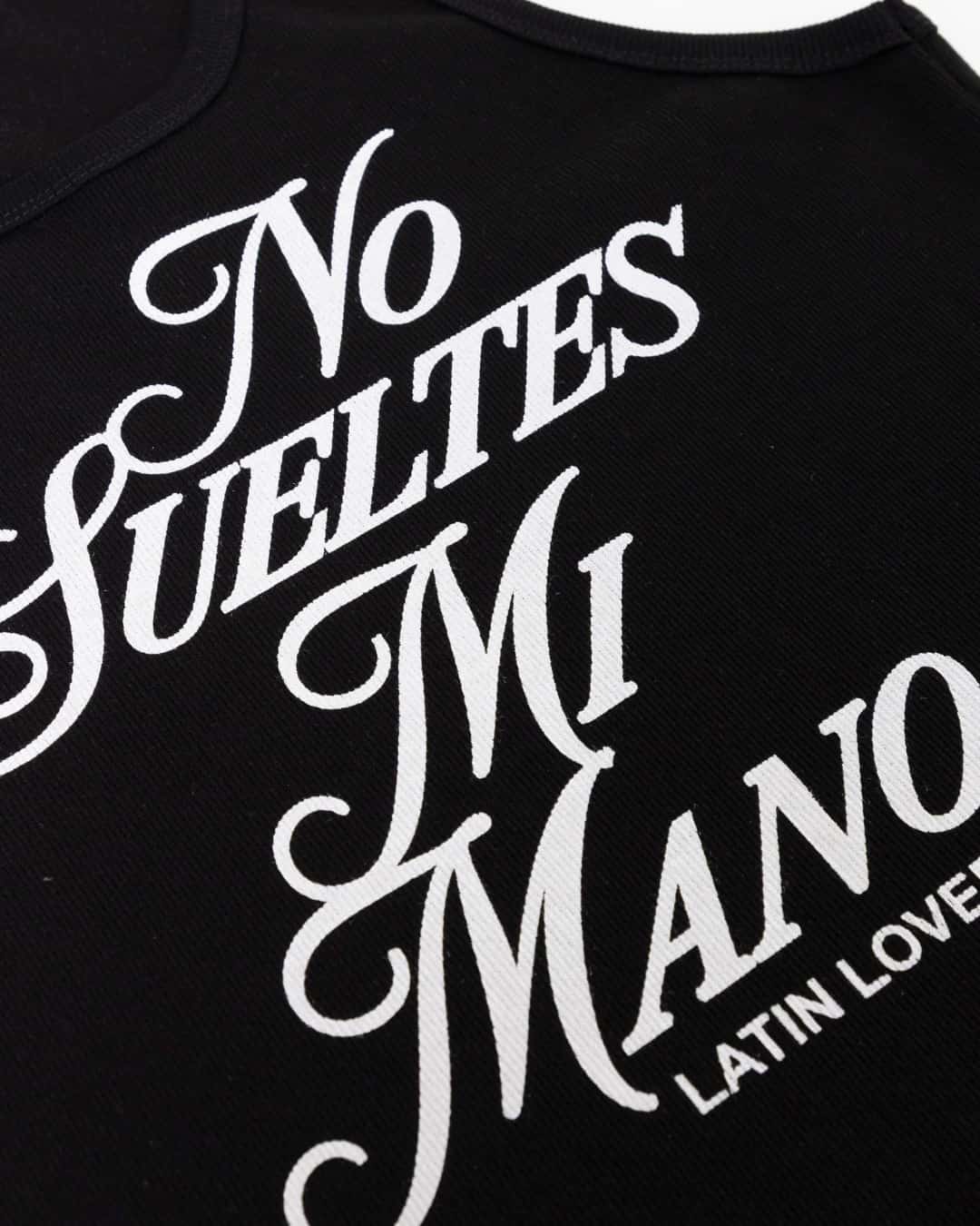 TANK TOP NO SUELTES MI MANO NEGRO - miniatura 2