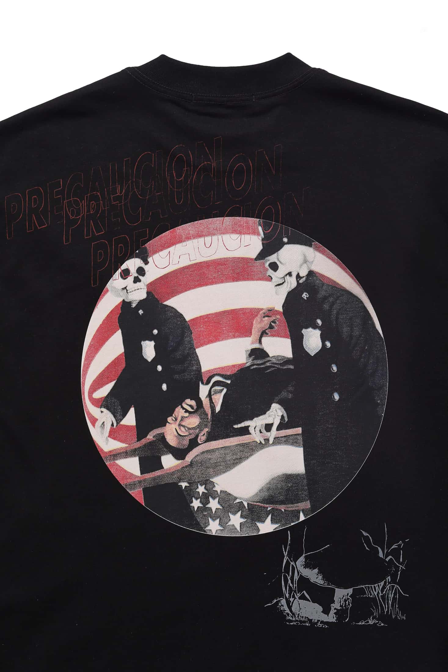 PRE-CAUCION BLACK T-SHIRT - miniatura 4