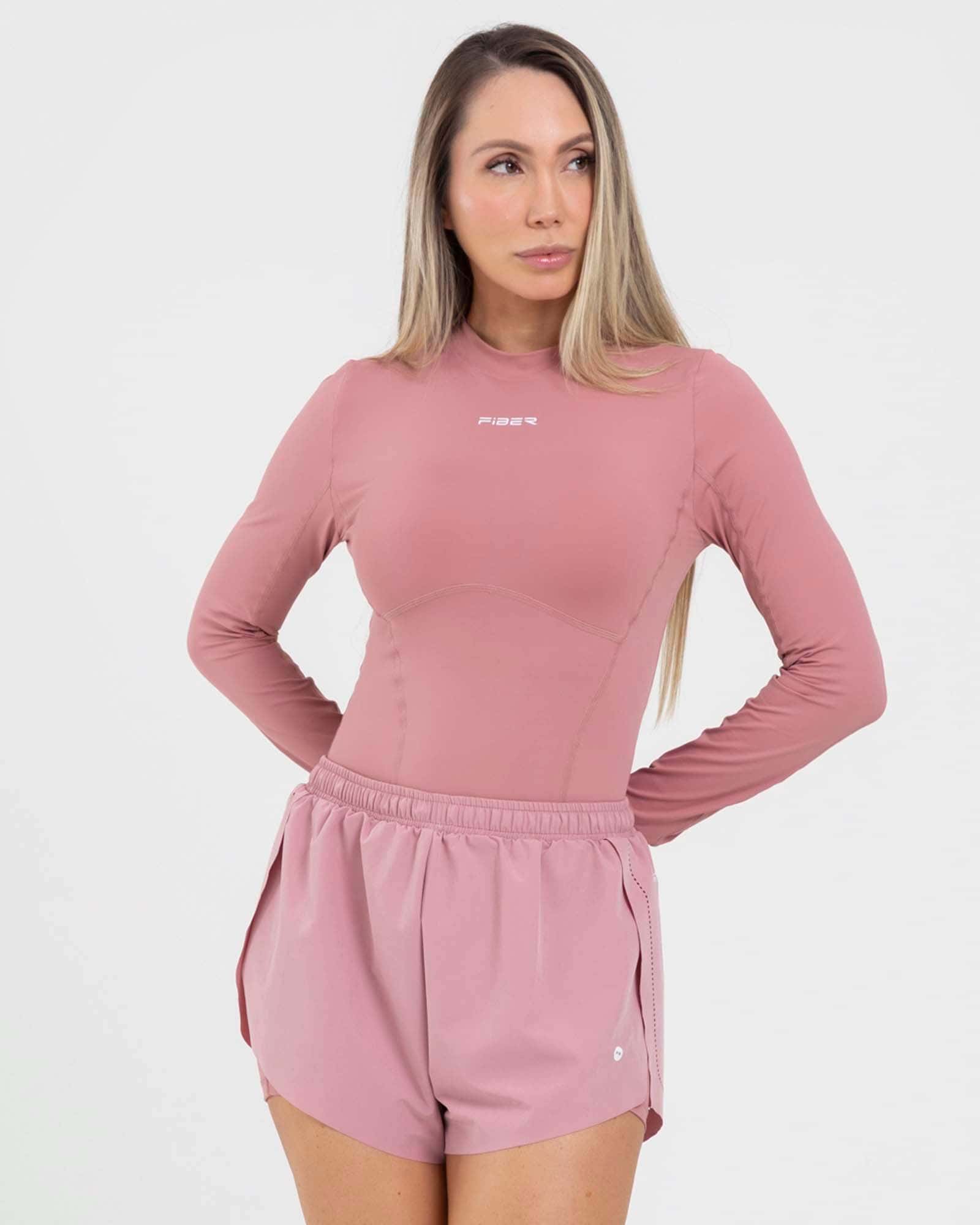 Camibuso sculpt line rosa jasmin move FIBER