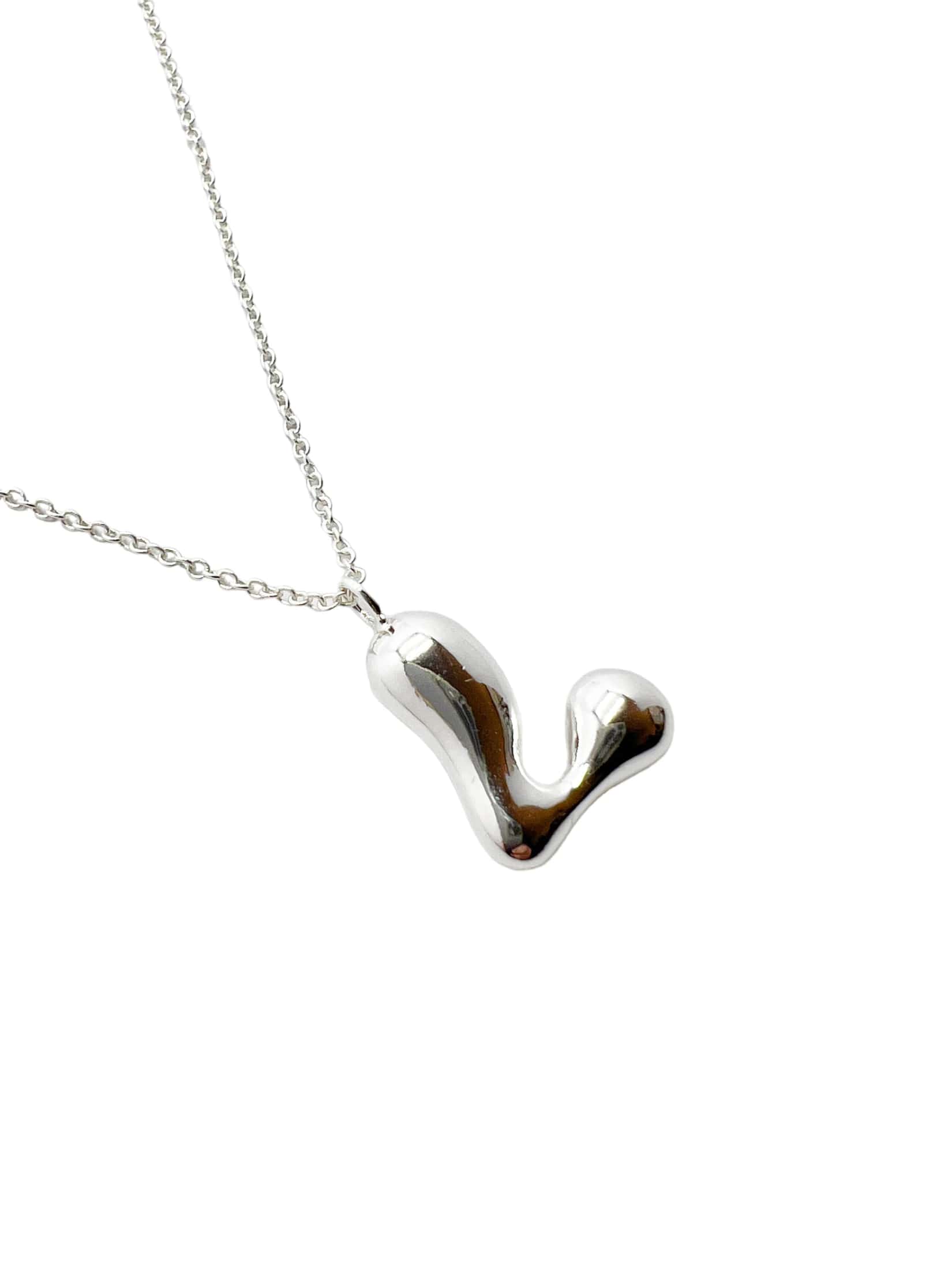cadena letra cosmic water silver - miniatura 11