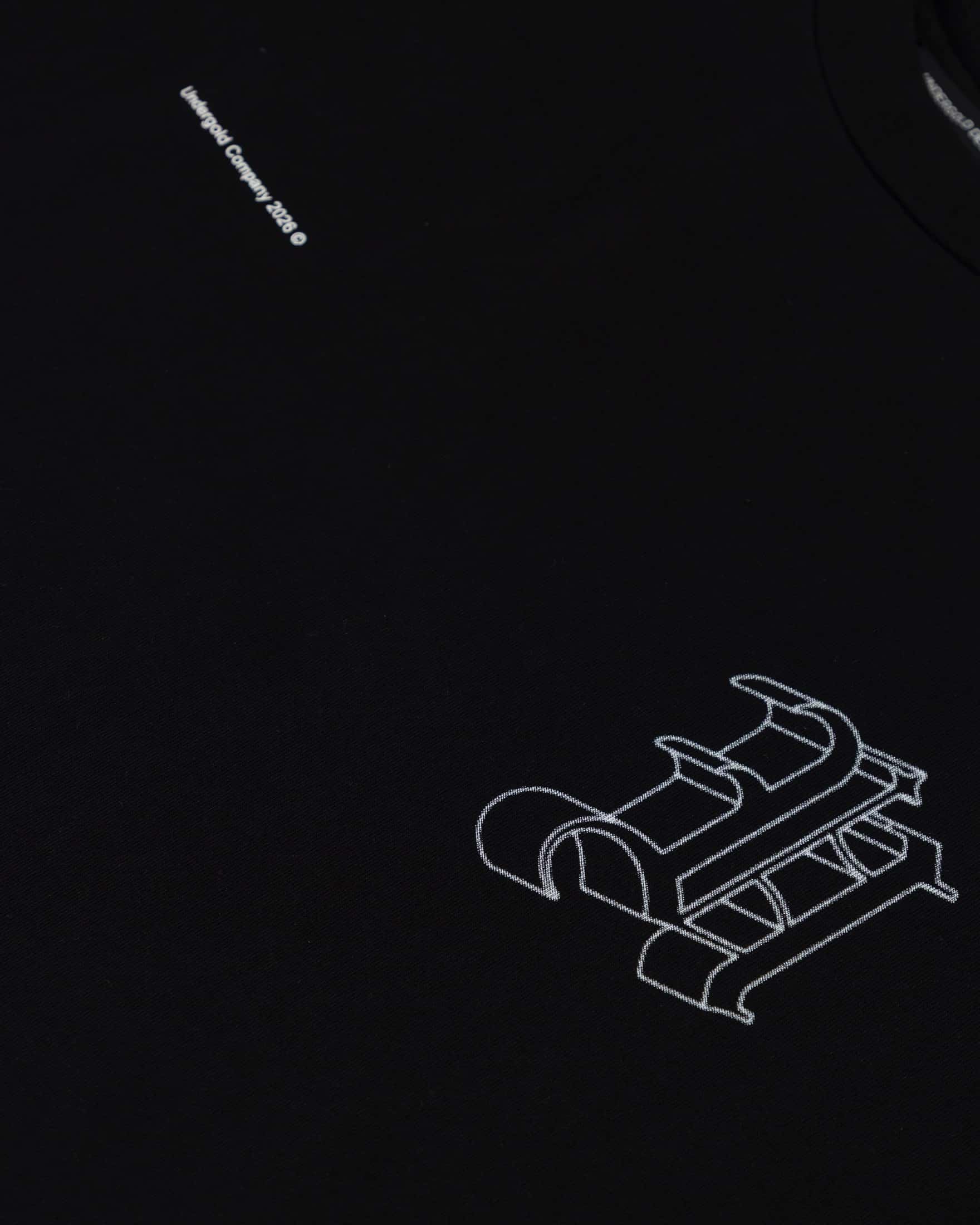Line Solid U Tshirt Black - miniatura 6