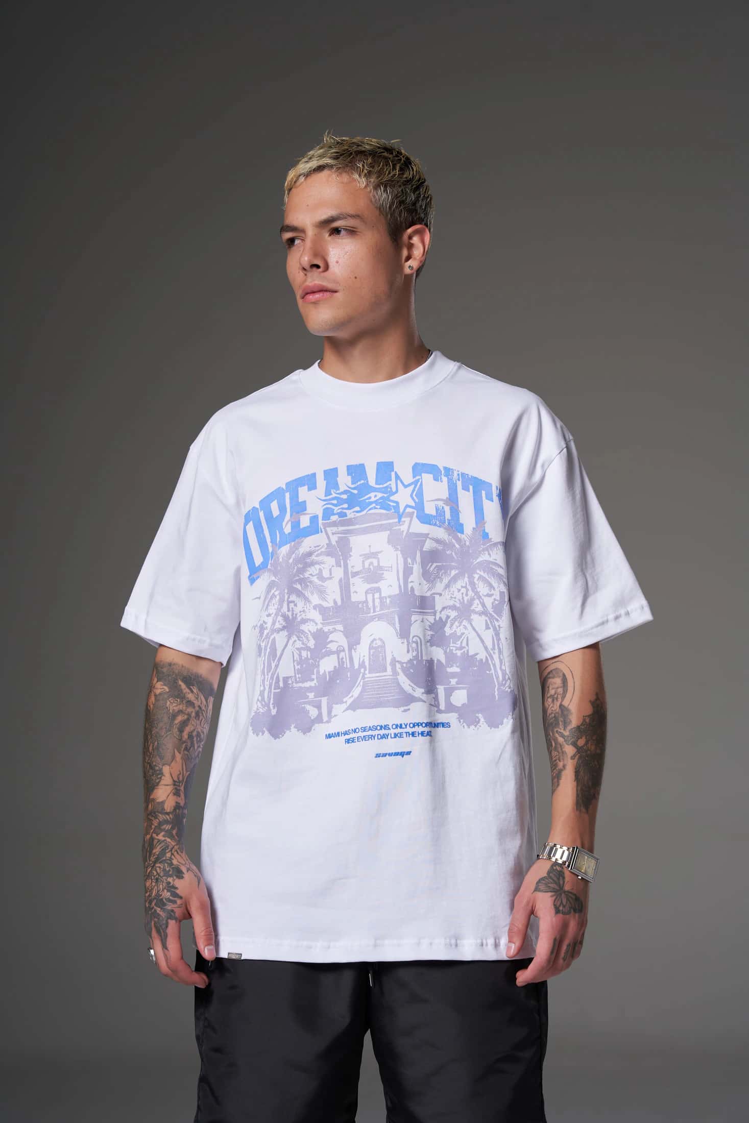 T shirt dream city azul  250 gramos 14599