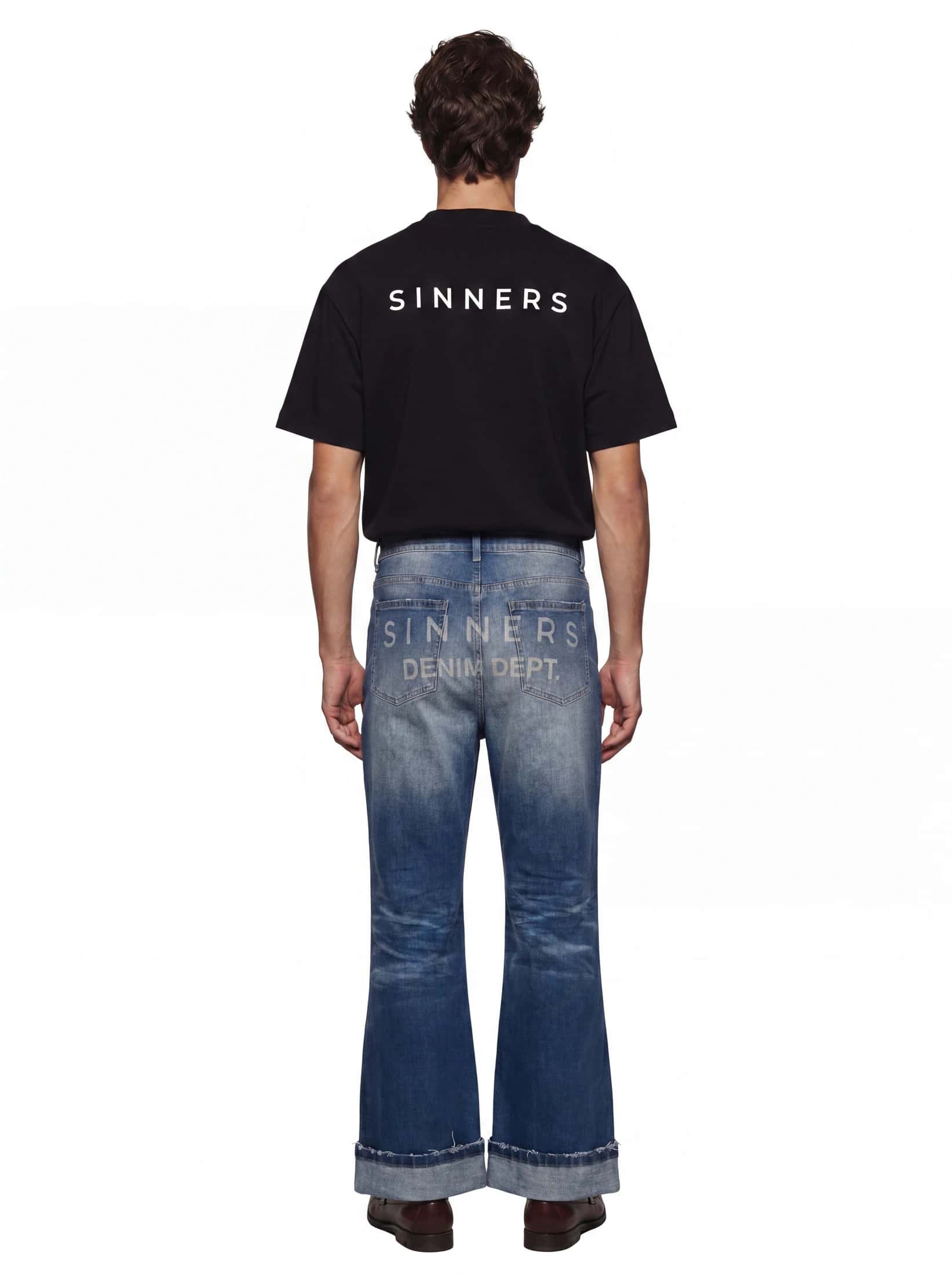LOGO REGULAR BLACK T-SHIRT - miniatura 5