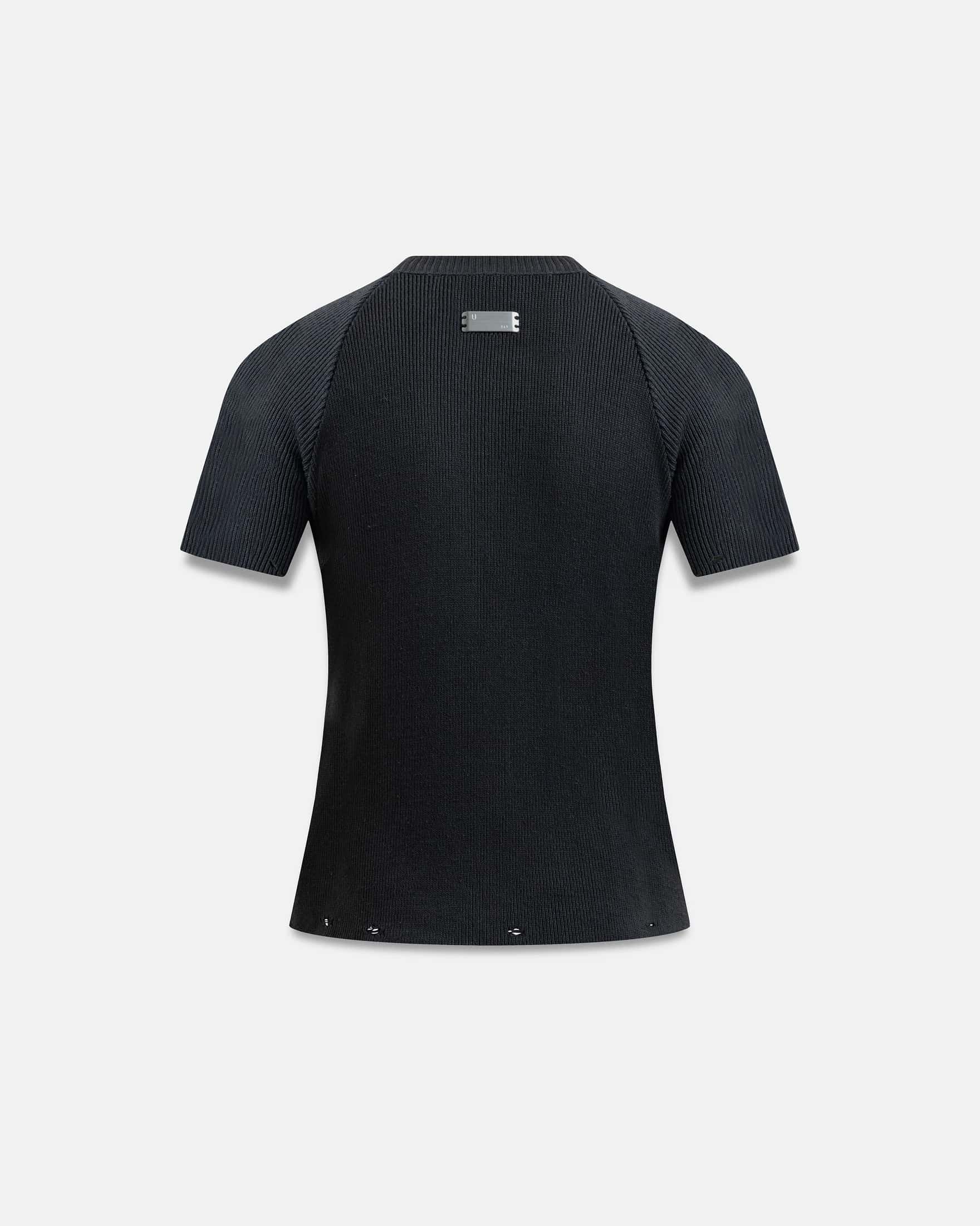 Spring Unity Destroyed Knitted Baby Tee Vintage Black - miniatura 3