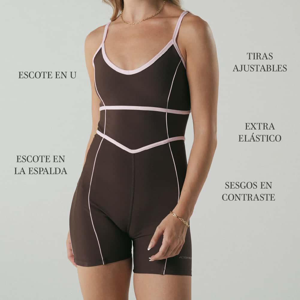 Street Contrast Jumpsuit Macchiato - miniatura 2