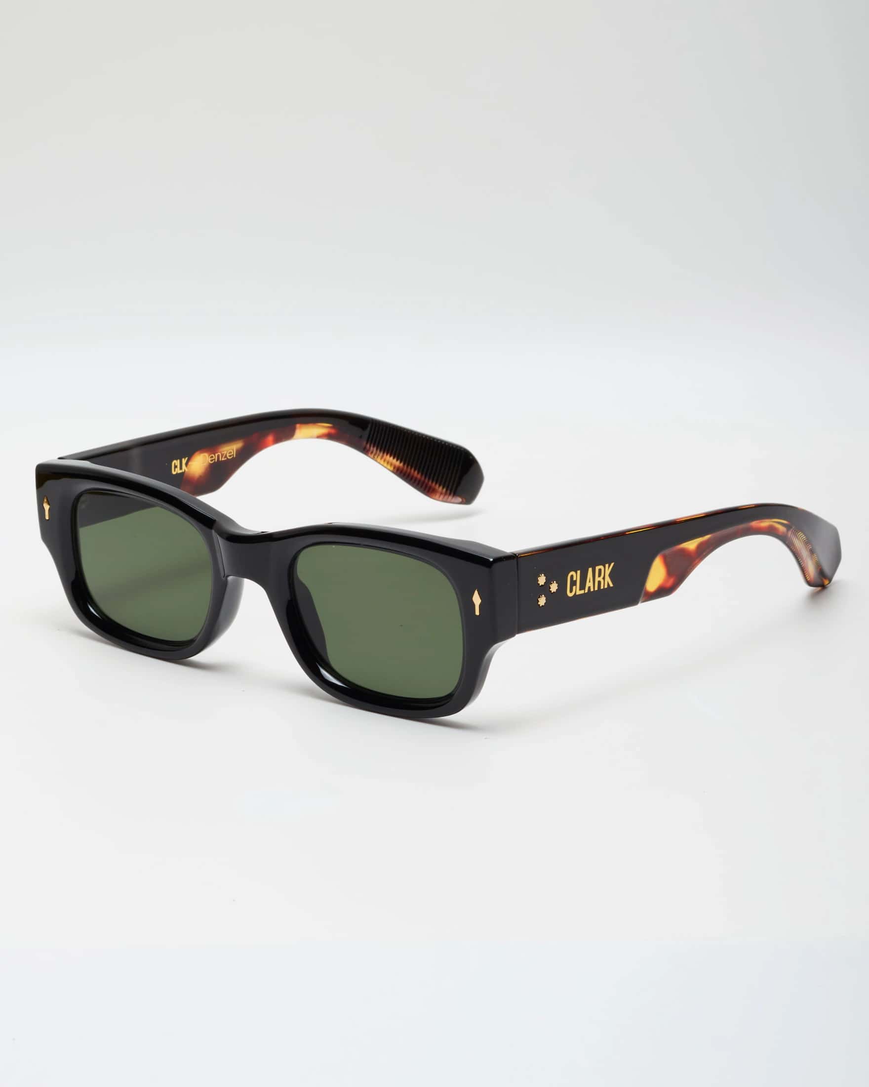 DENZEL SUNGLASSES - BLACK CAREY/GREEN