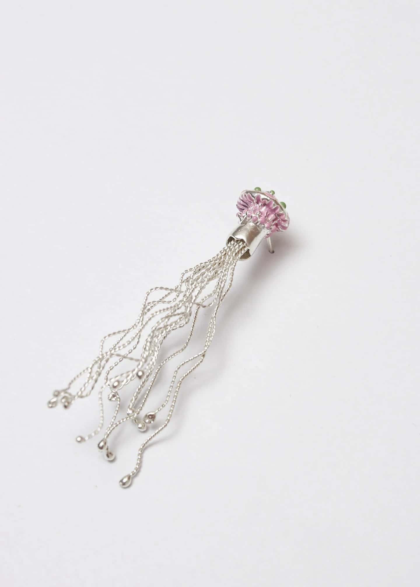 Arete broche micelios maxi pistacho lila - miniatura 2