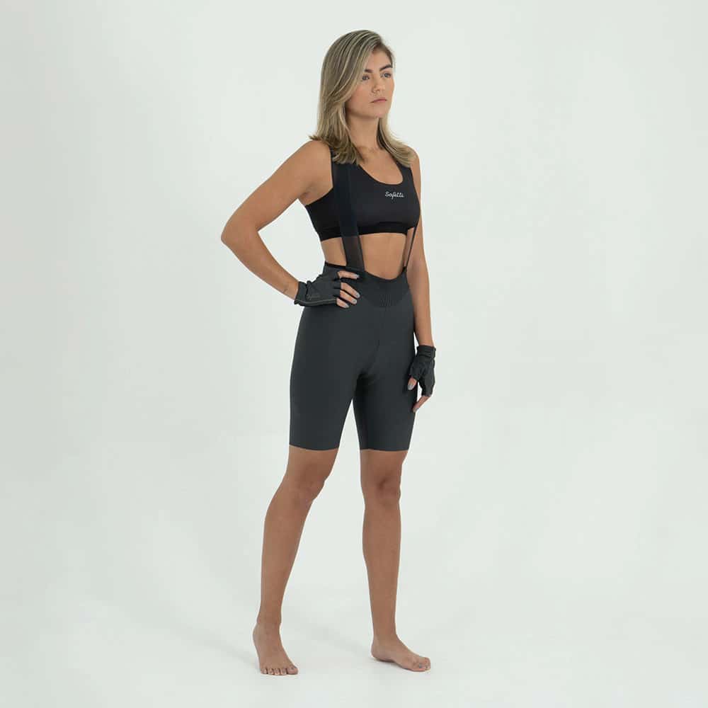 PANTALONETA CICLISMO TOSCANA 2.0 GRIS PARA MUJER