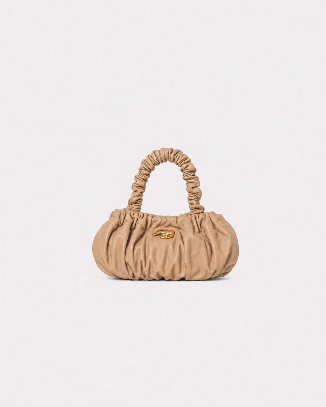 Petite Pierre Beige Leather Bag