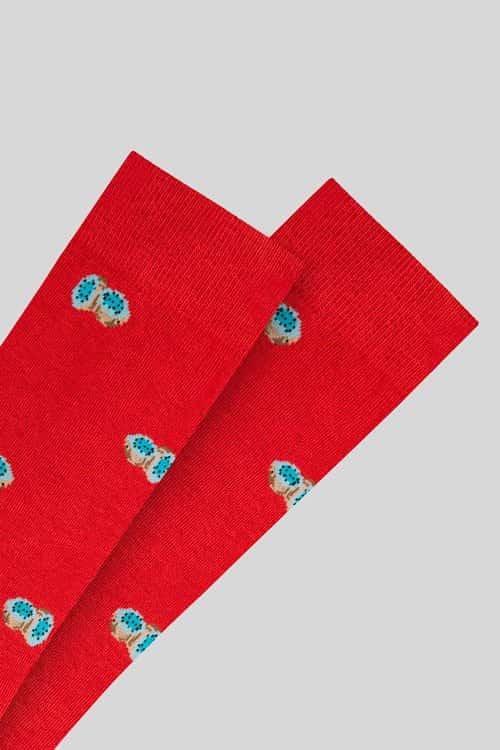 men's sock red kiwi