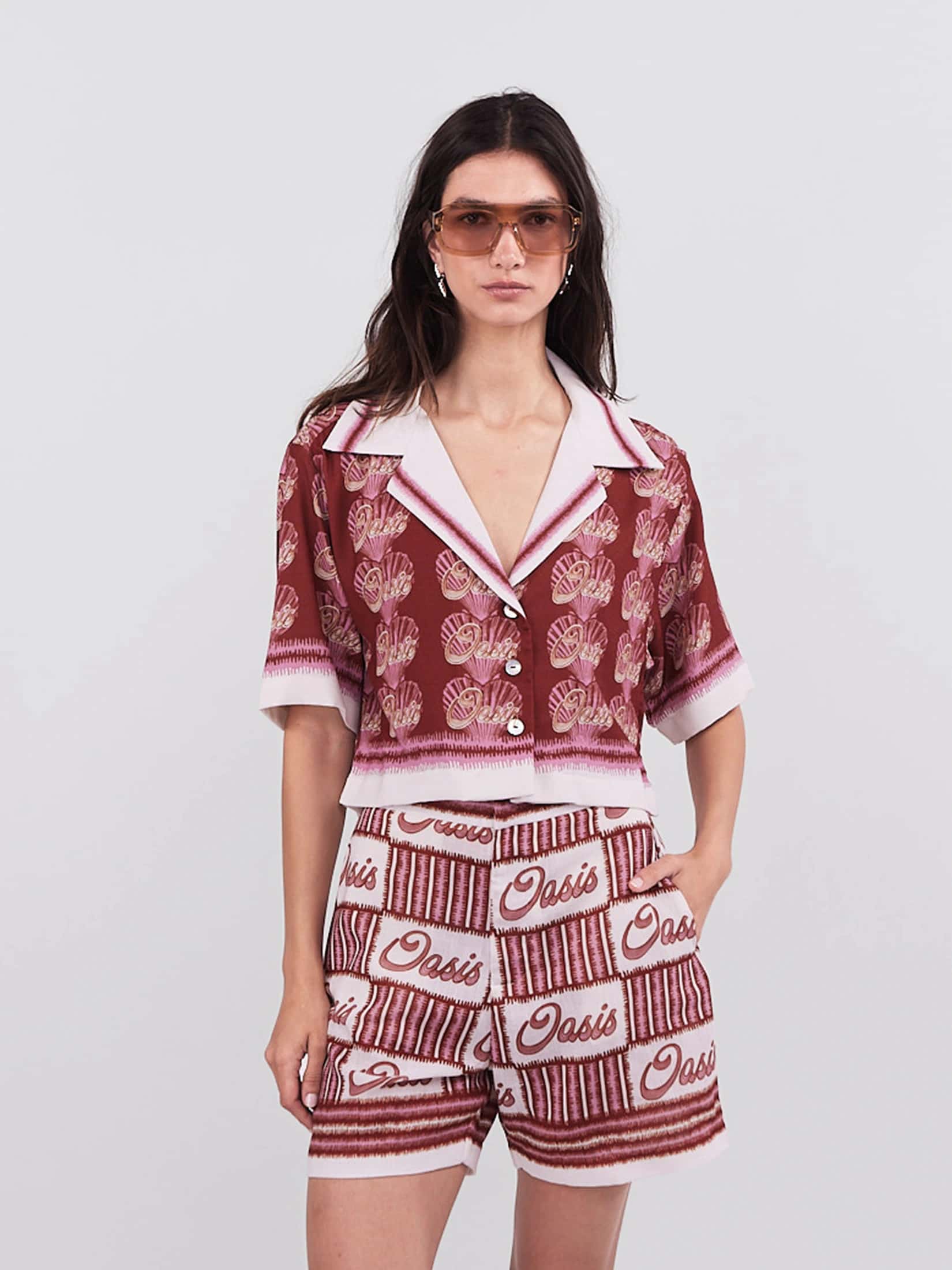 Cropped Blouse Oasis - Terracota