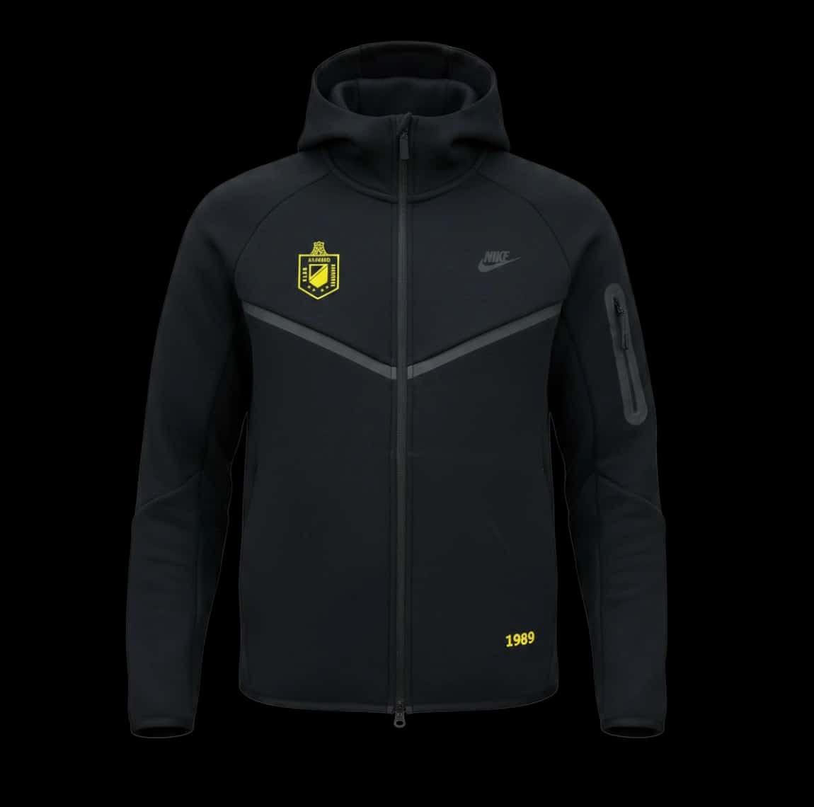 BUZO NEGRO RAYA GRIS NIKE HOMBRE
