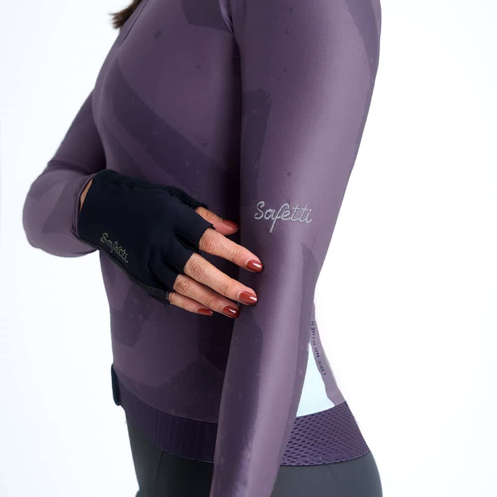 CAMISA CICLISMO MANGA LARGA ENGRAVED PURPLE  PARA MUJER - miniatura 5