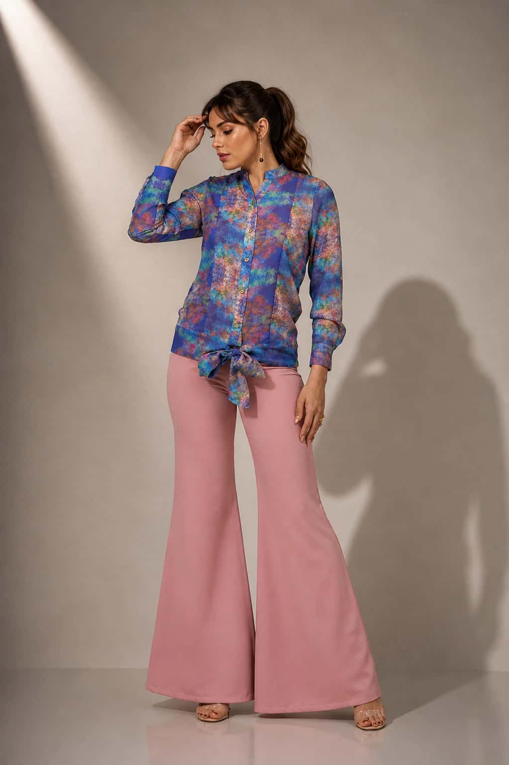 Blusa Alina Morado Estampado - miniatura 2