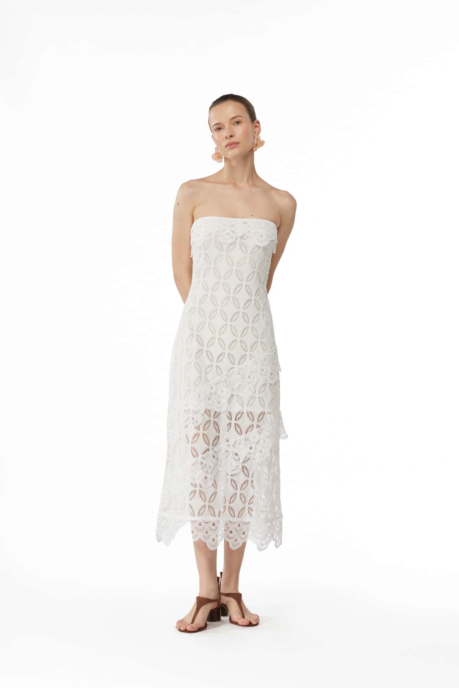AZURA MIDI DRESS WHITE