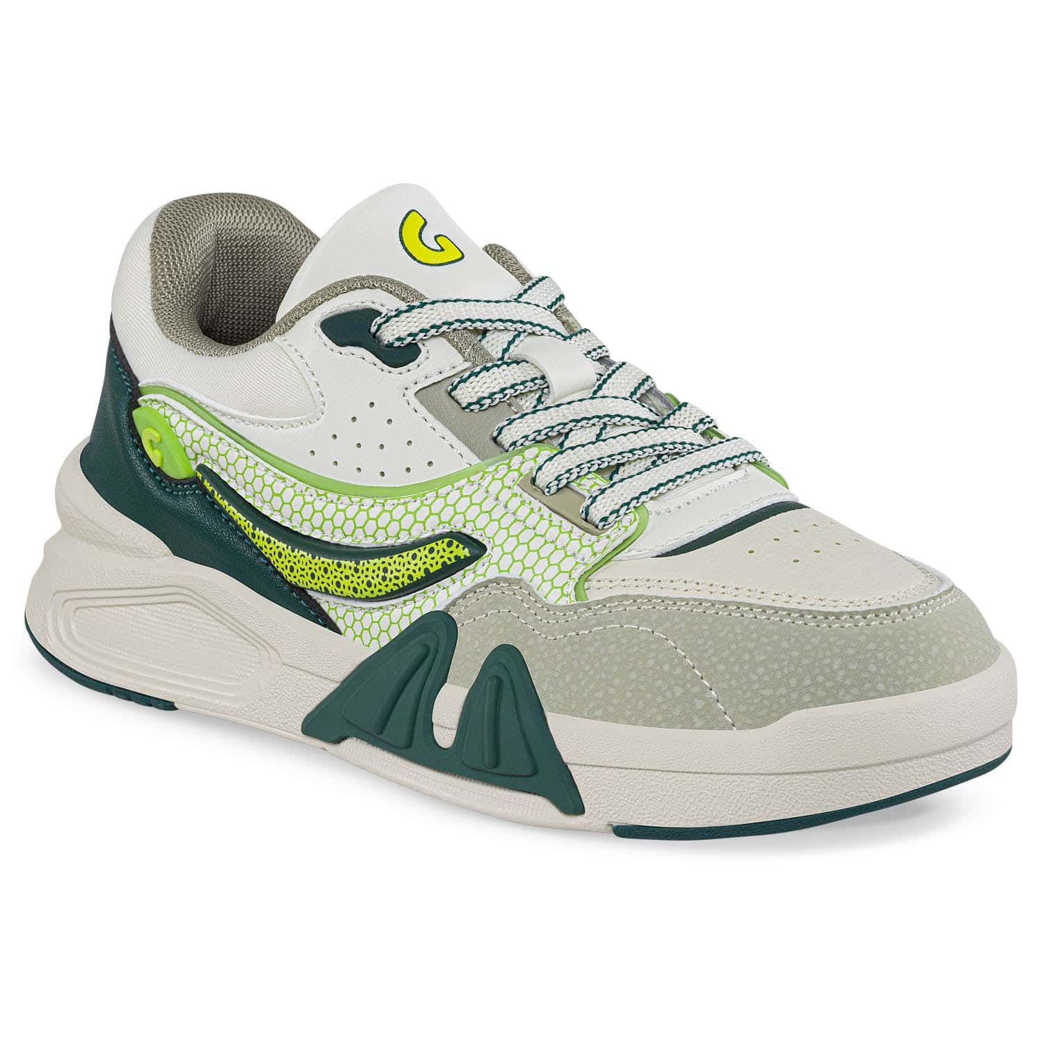 Tenis Urbanos Nyvu Beige-Verde Los Gomosos Para Niño