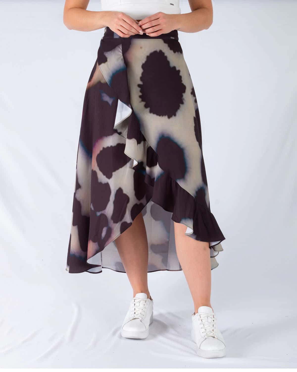 Falda estampada para mujer