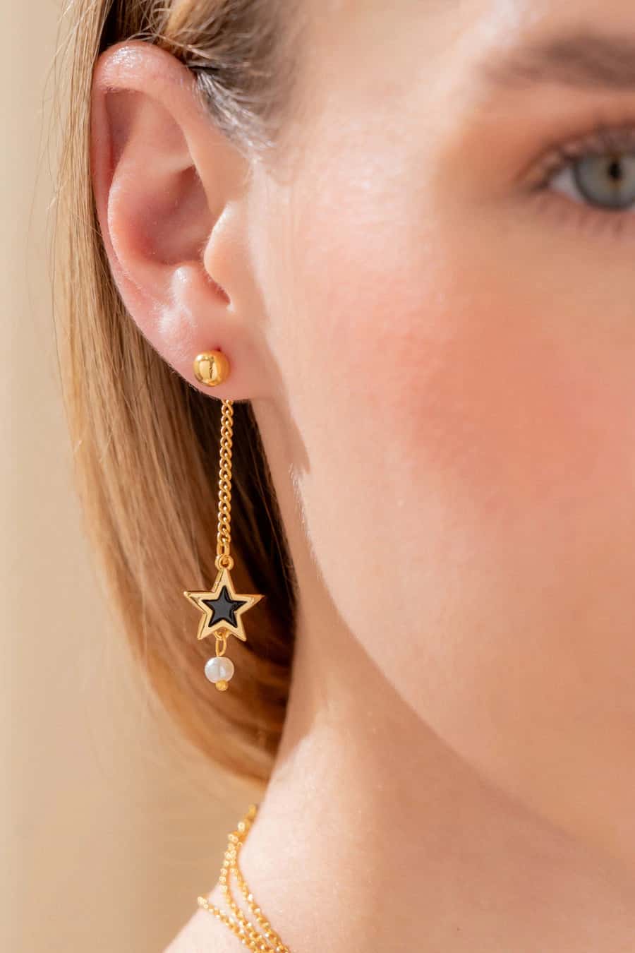 Aretes Estrella Perla