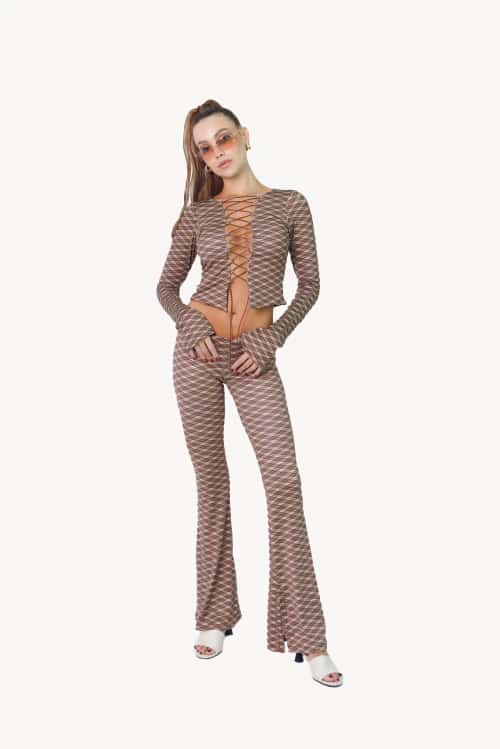 Crisscross Top In Cattail