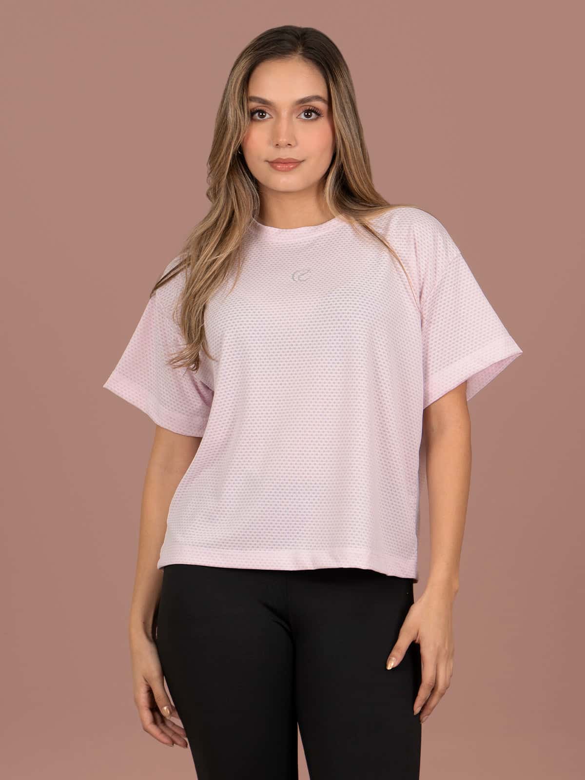 camiseta tulum panal pink