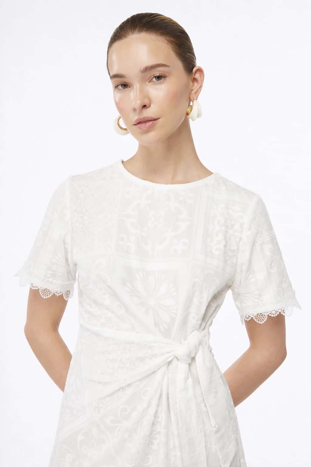 ISOLDE MINI DRESS WHITE - miniatura 2