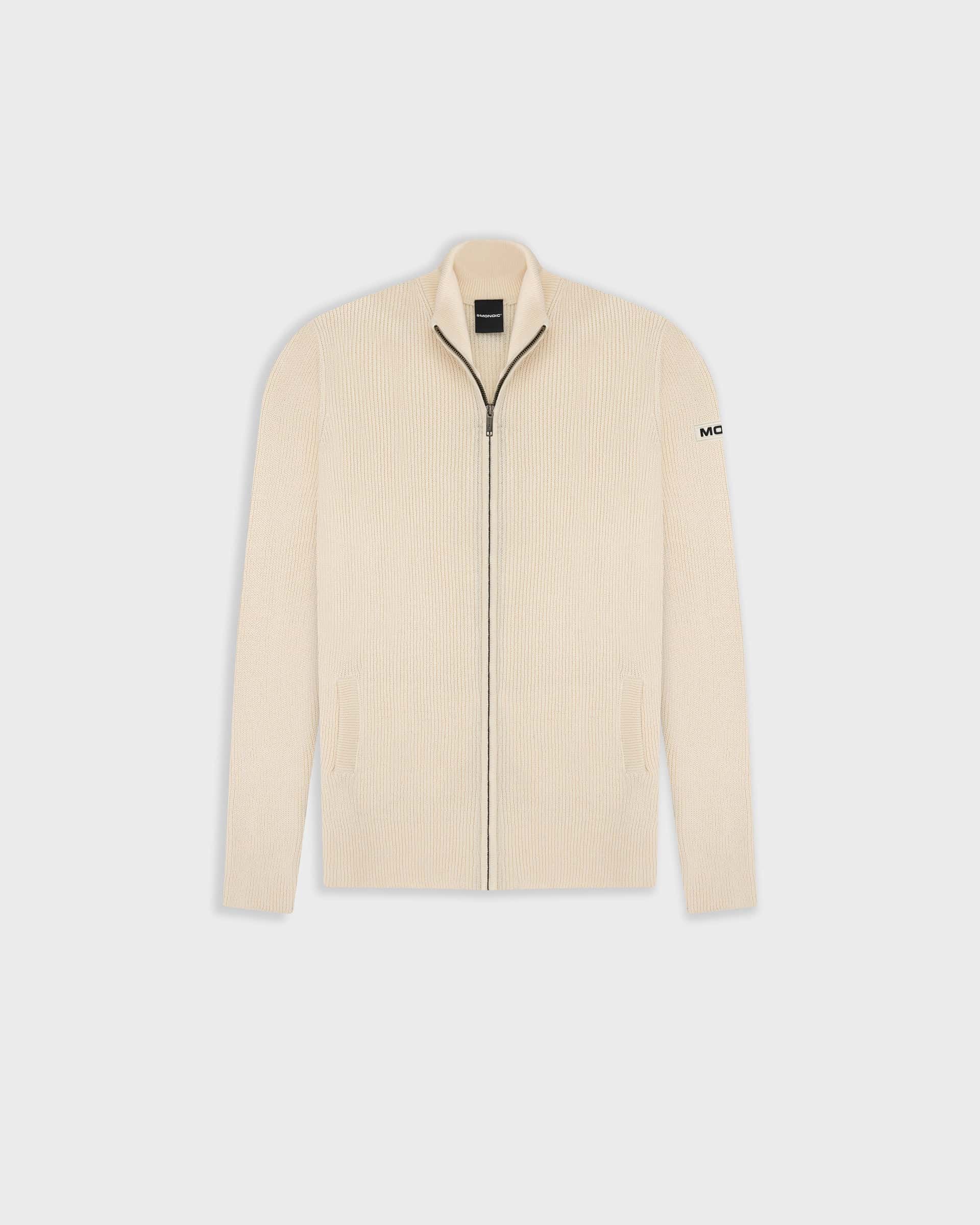 Zip Knit Sweater - Crema