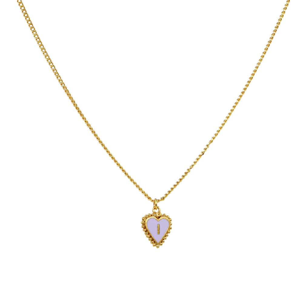 Cadena 1 Letra Heart Morado - miniatura 10