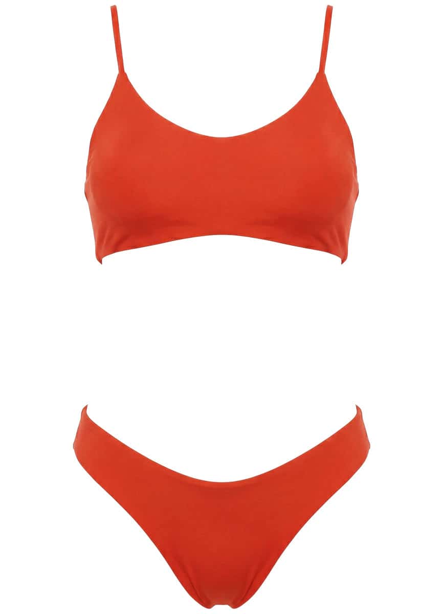 Maaji Stone Blue Splendour Regular Rise Thin Side Bikini Bottom - miniatura 5