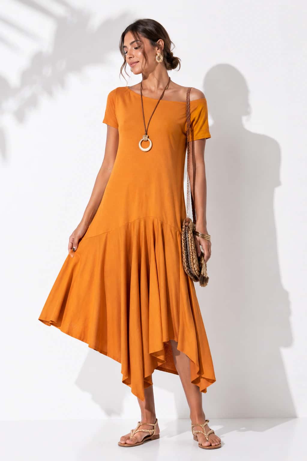Vestido Nicolasa Amarillo - miniatura 1