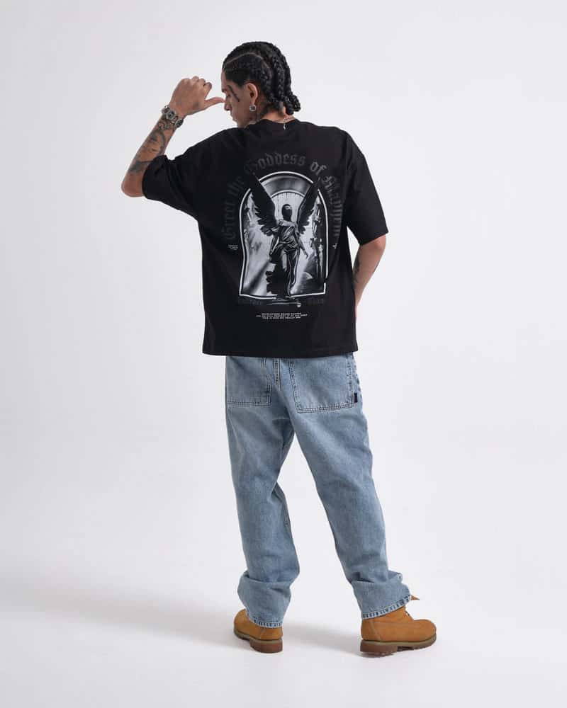 Camiseta Negra Oversize Street Cult - miniatura 3