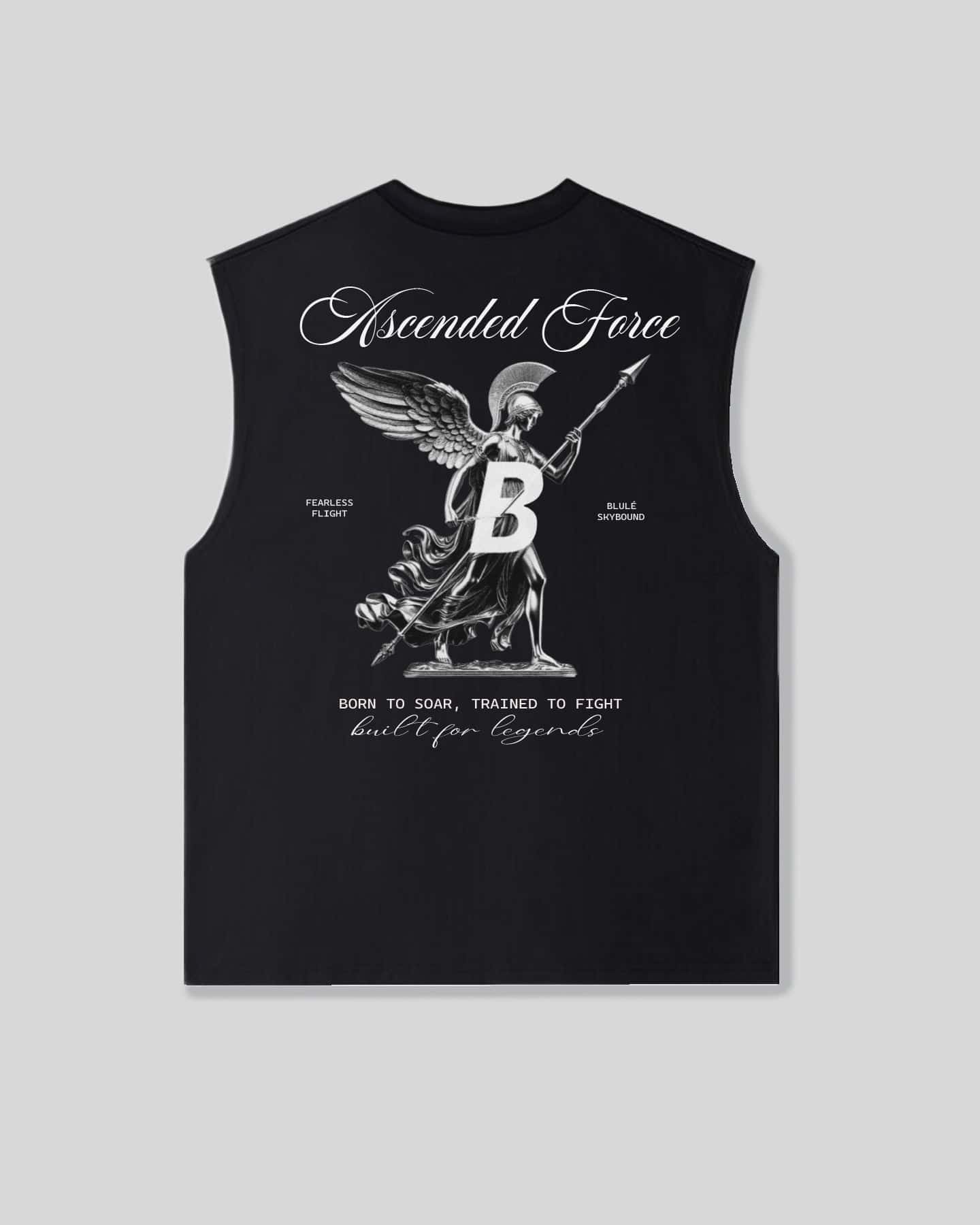 Oversized Sleeveless Ascended Force Black
