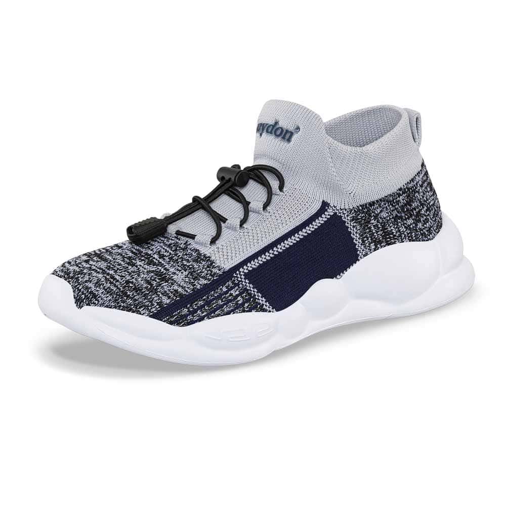 Tenis Running Nelil Gris-Negro Croydon Para Niño