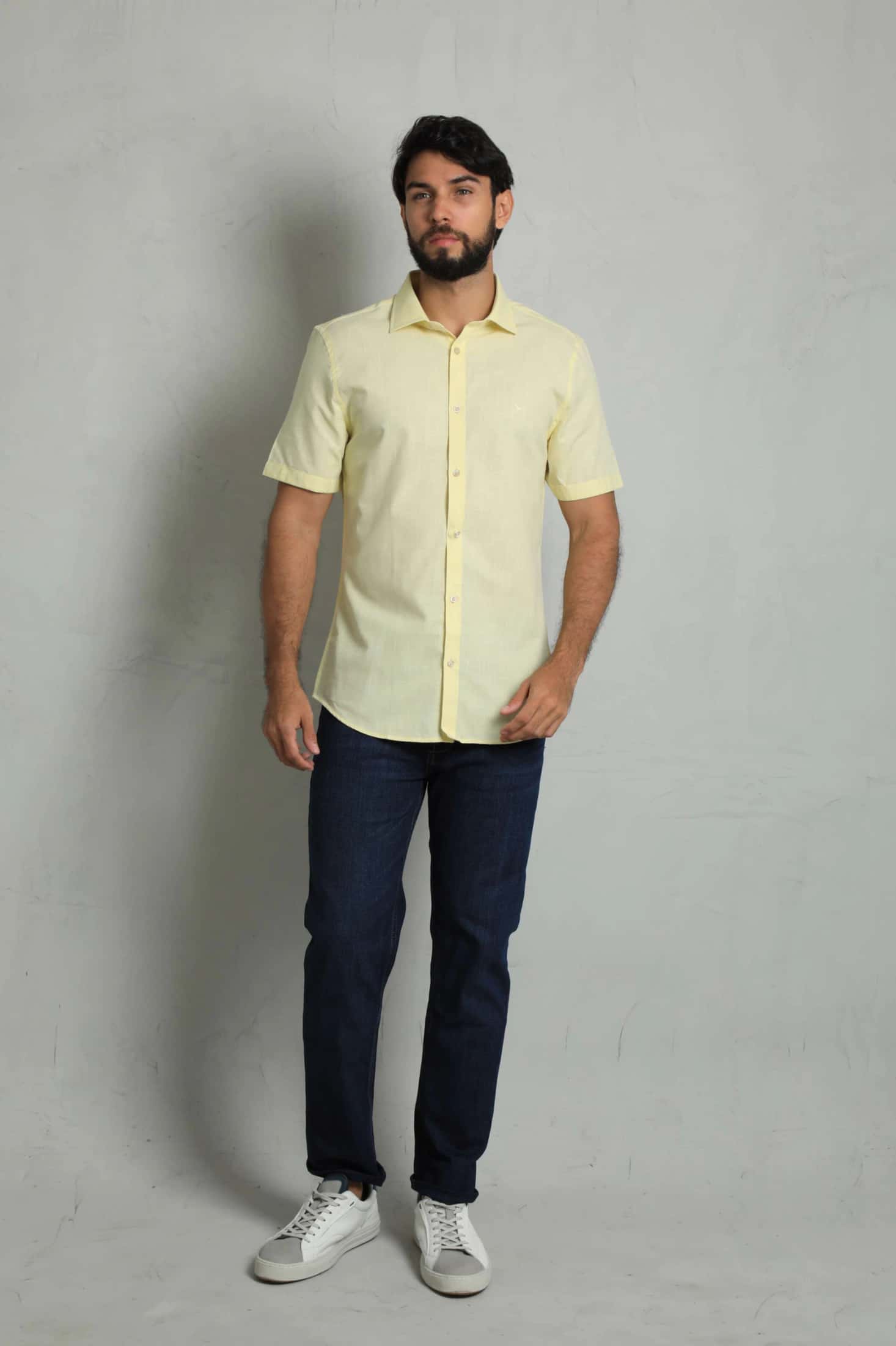 Camisa Manga Corta Amarillo