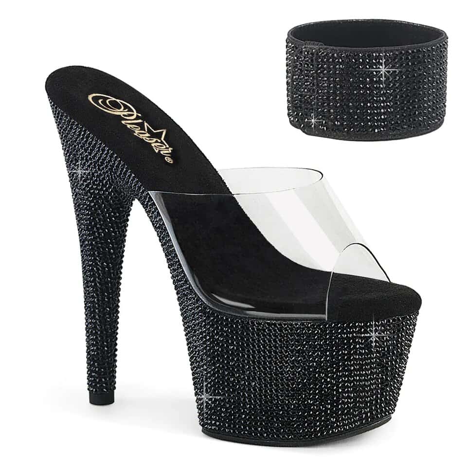Zapatos sandalias bajo pedido Tacones Plataforma Poledance Pleaser BEJEWELED-712RS